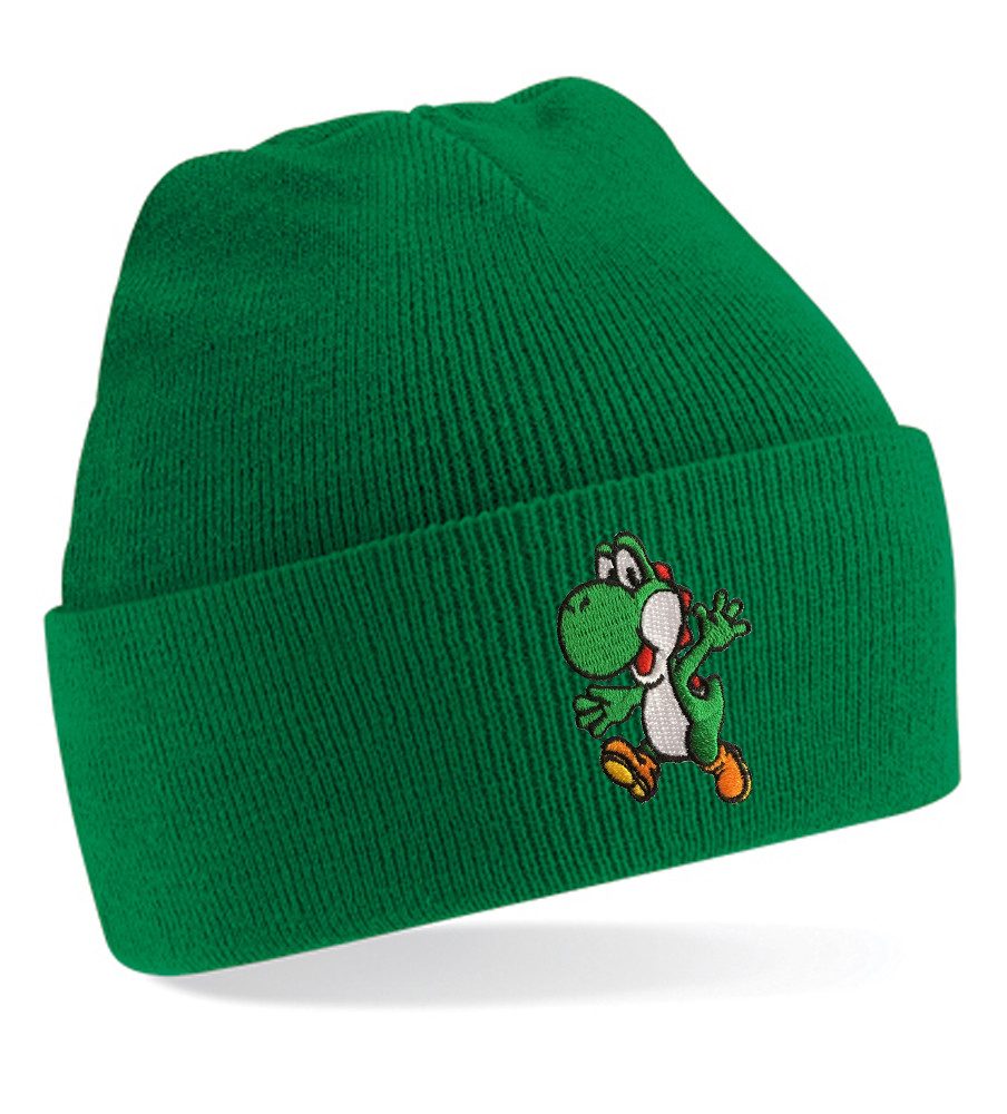 Beanie Yoshi – Kultige Mütze für Super Mario Fans, Weich & Warm