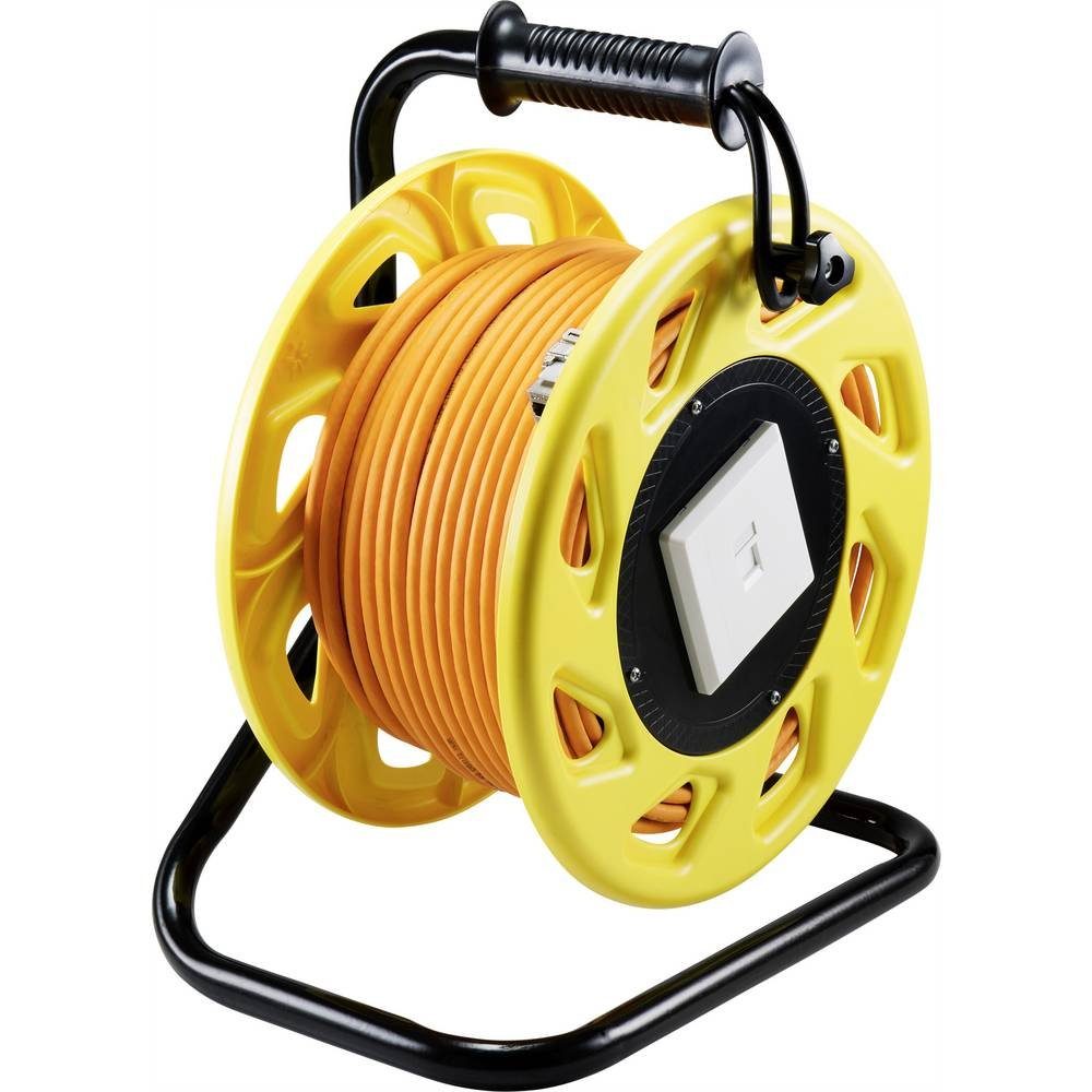 Renkforce Netzwerk-Kabeltrommel CAT 7A S/FTP RJ 45 90 m RF-4452664 LAN-Kabel, Rund