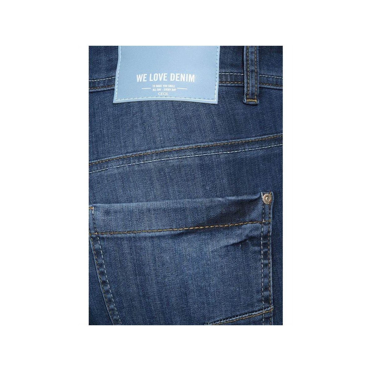 5-Pocket-Jeans (1-tlg) Cecil blau