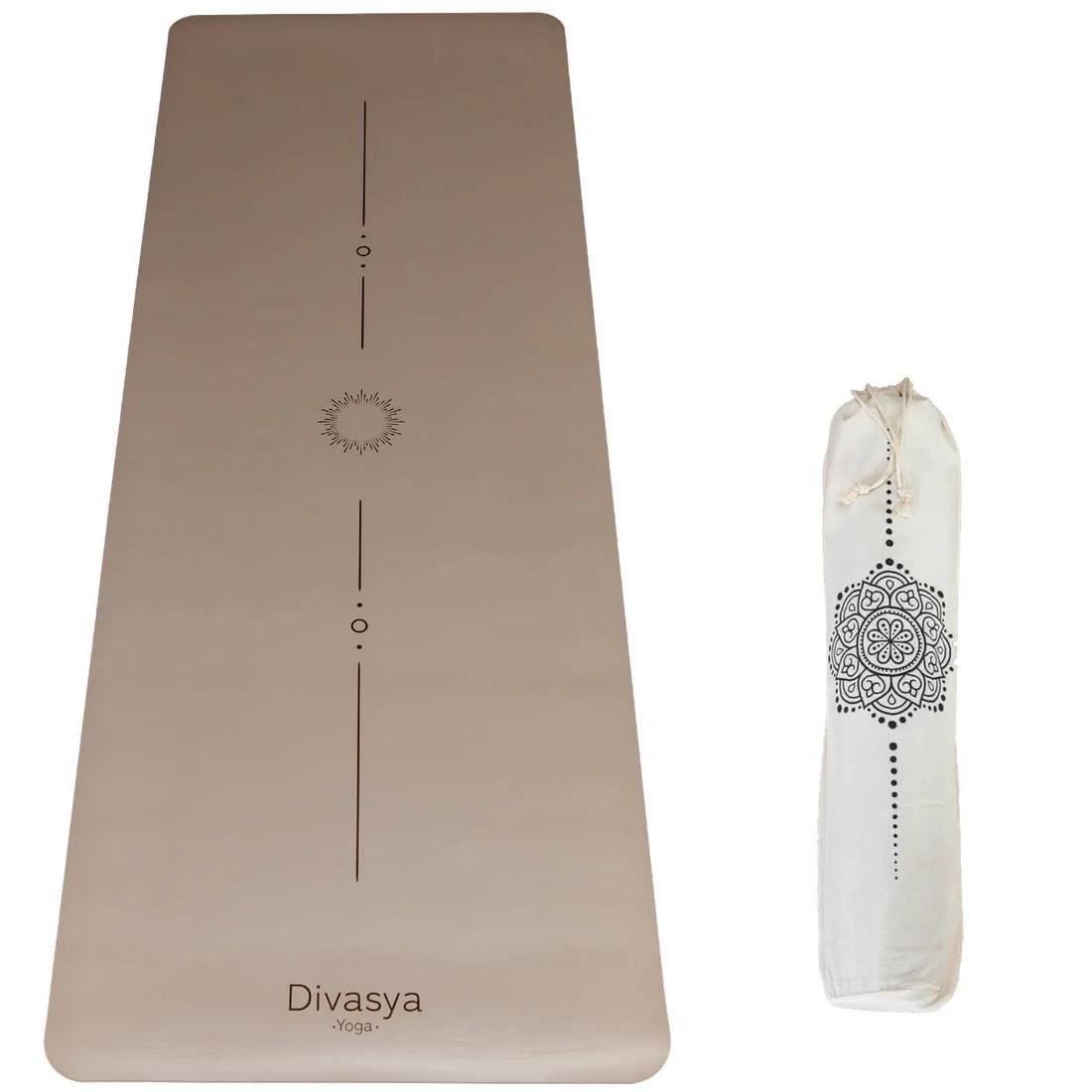 Yogamatte rutschfest, Naturkautschuk, japanische grip Oberfläche