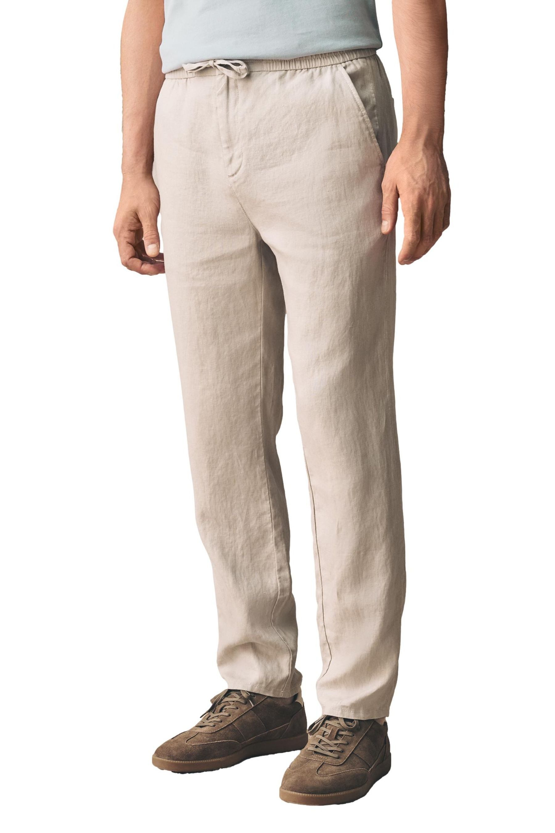 Next Dehnbund-Hose Signature Hose mit Gummibund 100 % Leinen (1-tlg) günstig online kaufen