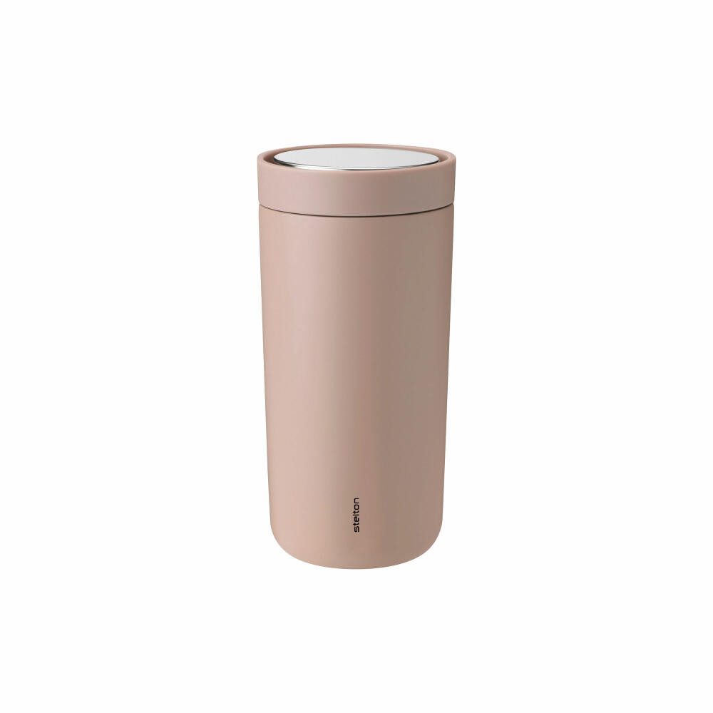 Stelton Thermobecher To Go Click Heather, 400 ml, Stahl, PP-Kunststoff