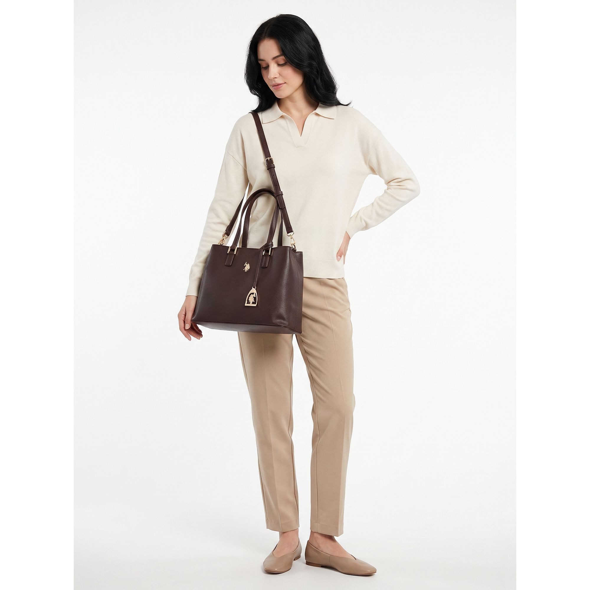 U.S. Polo Assn. Schultertasche Jones, Polyurethan