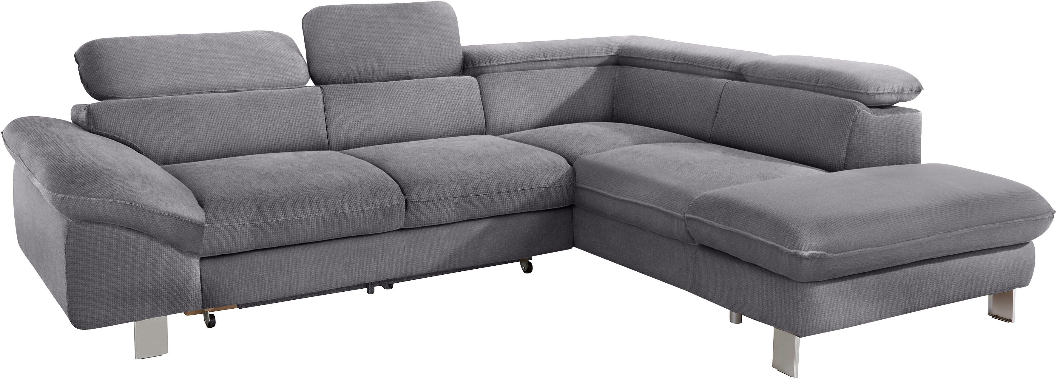COTTA Ecksofa Driver L-Form, mit Kopfteilverstellung, wahlweise mit Bettfunktion & Bettkasten