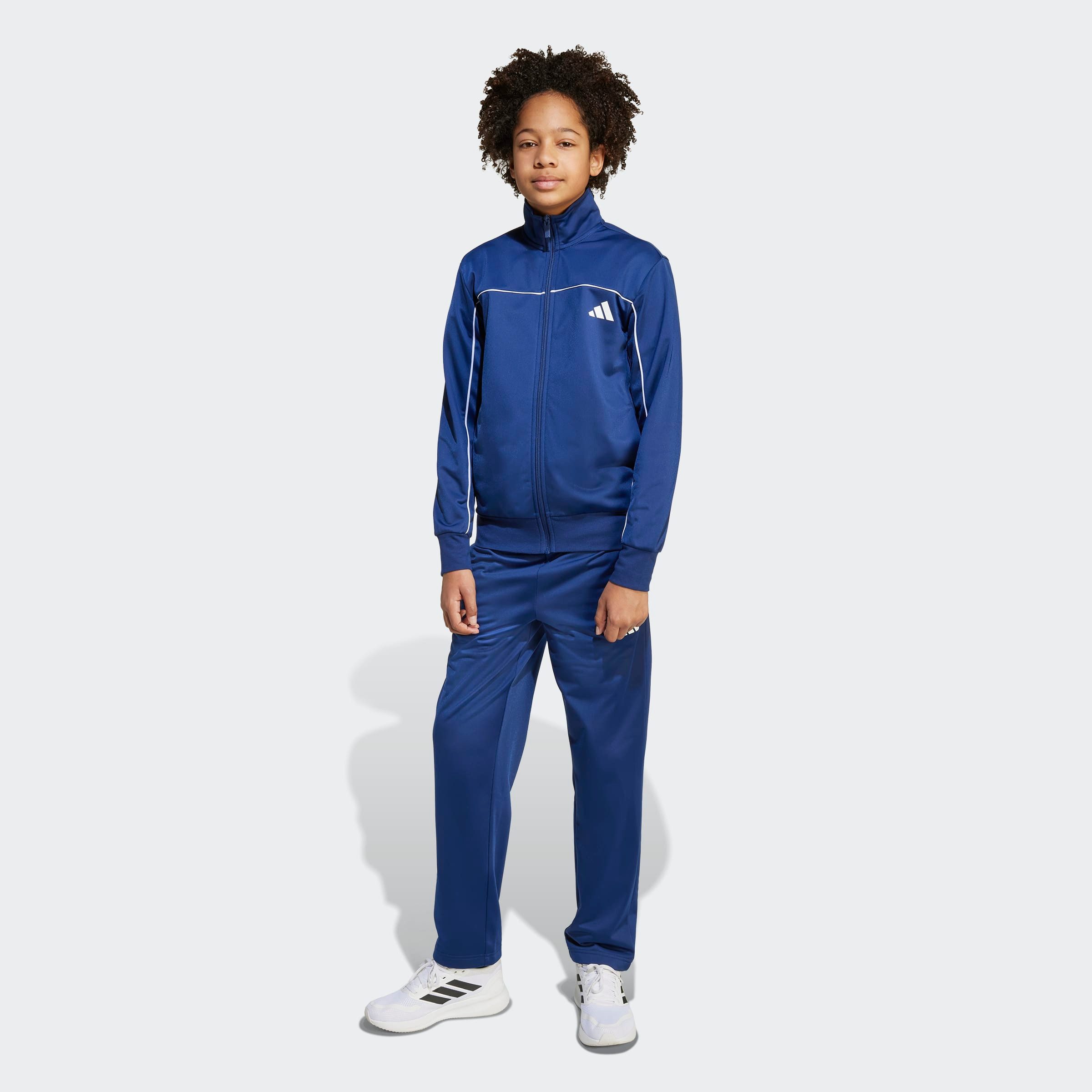 adidas Sportswear Trainingsanzug J CP TR TS (2-tlg), für Kinder und Teens, zweiteiliges Set, mit Stehkragen