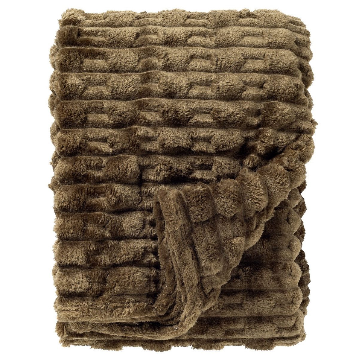Wohndecke Kuscheldecke 'Lucas' 150 x 200 cm Military Olive - Grün, Dutch Decor