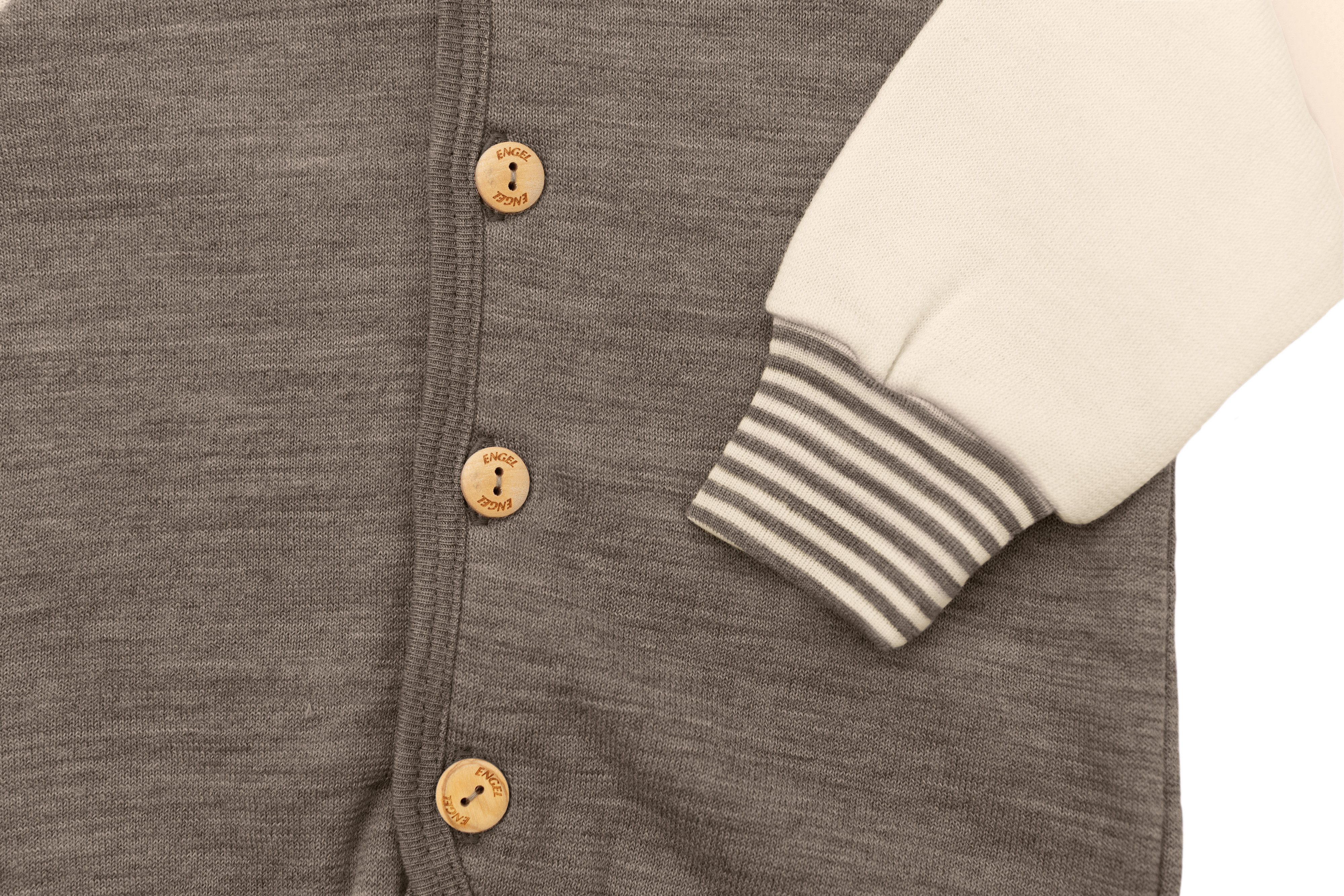 Engel Naturkleidung Wolljacke Baby-Kapuzenjacke, Frottee mit Kapuze