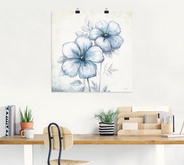 Artland Wandbild Blauer Mohn, Blumen (1 St), als Leinwandbild, Poster, Wandaufkleber in verschied. Größen