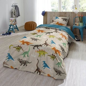 Kinderbettwäsche Dinosaurier Trendy Bedding, ESPiCO, Baumwolle, 2 teilig, Urzeit, Saurier