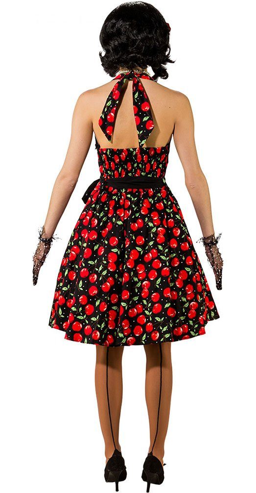 Karneval-Klamotten Kostüm 50er Jahre Damen Rock n Roll Kleid Kirsche, Rock günstig online kaufen