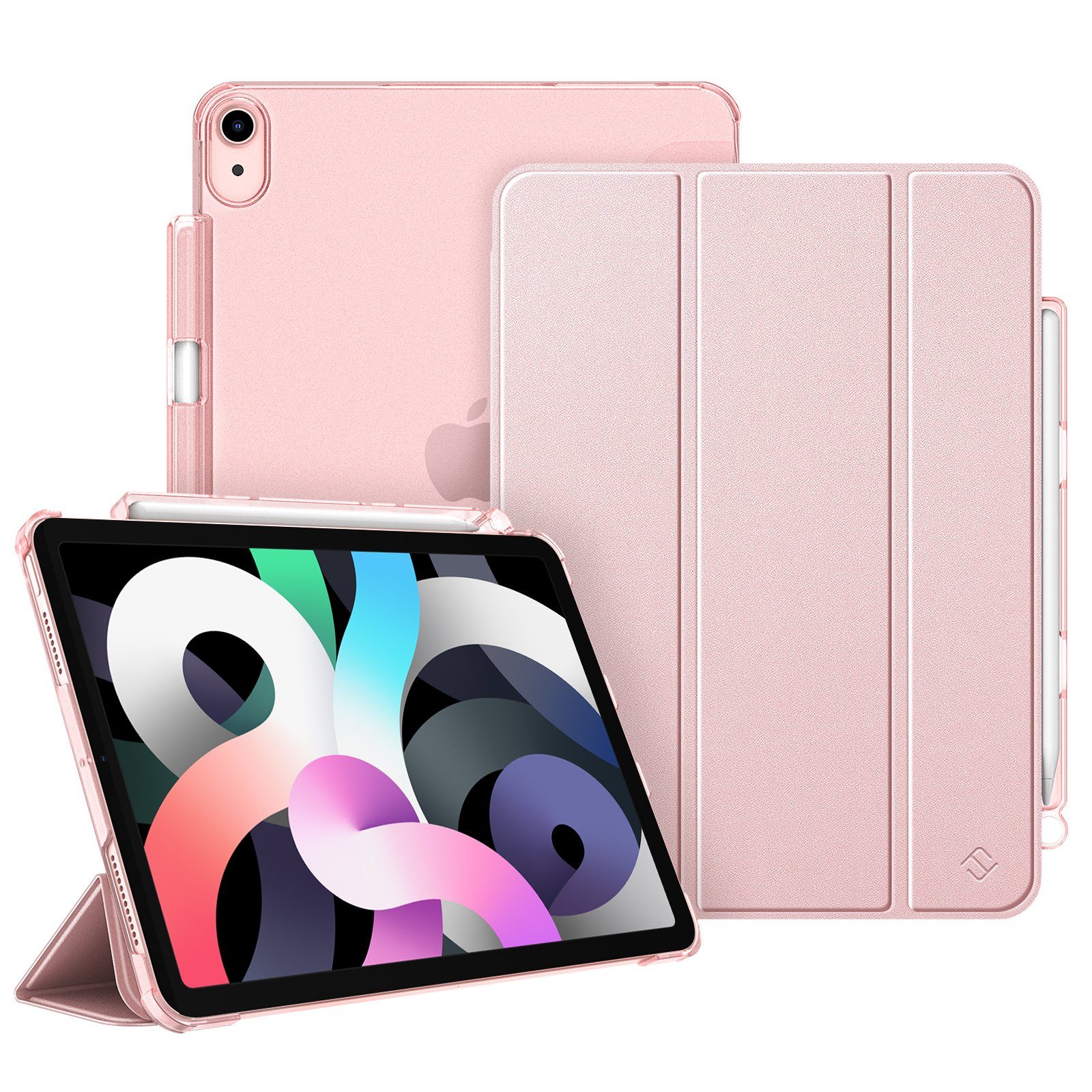 Fintie Tablet-Hülle für iPad Air 11'' M4/M3/M2(2026/2025/2024), iPad Air 5/4 Gen 2022/2020 10.9 Zoll, mit Stifthalter, ultradünne leichte Hülle mit transparenter Rückseite