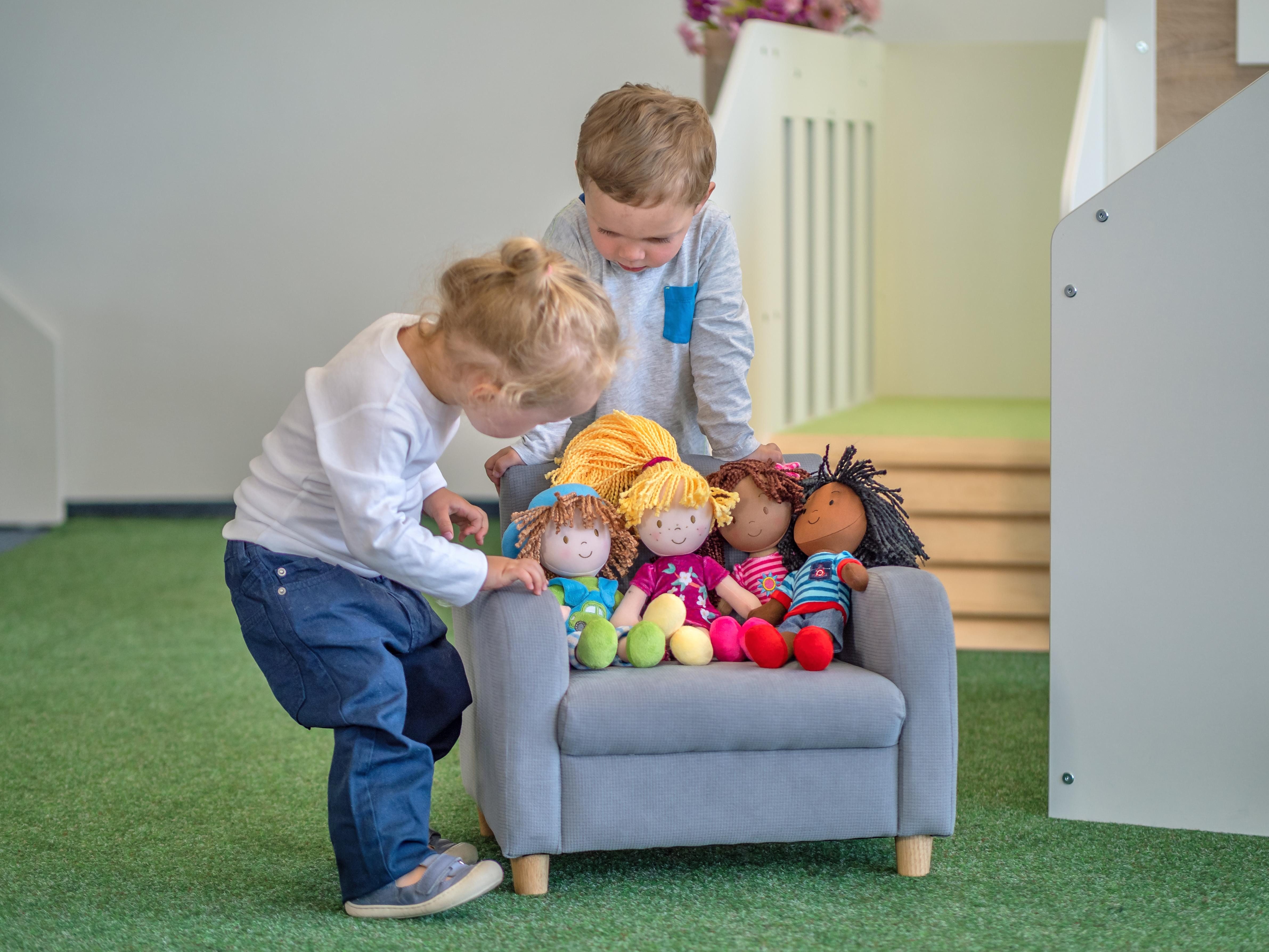 Betzold Babypuppe Stoffpuppen, 4er-Set