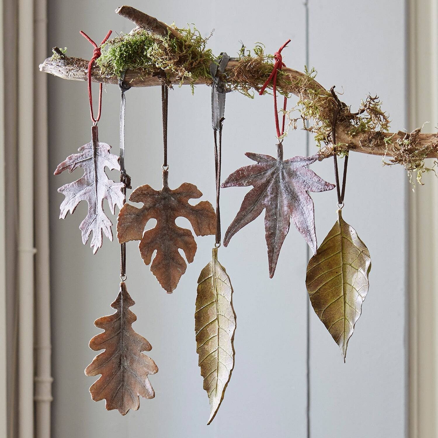Mirabeau Dekoobjekt Blatt 6er Set Merel braun, Herbstdekoration – Bild 5 von 5