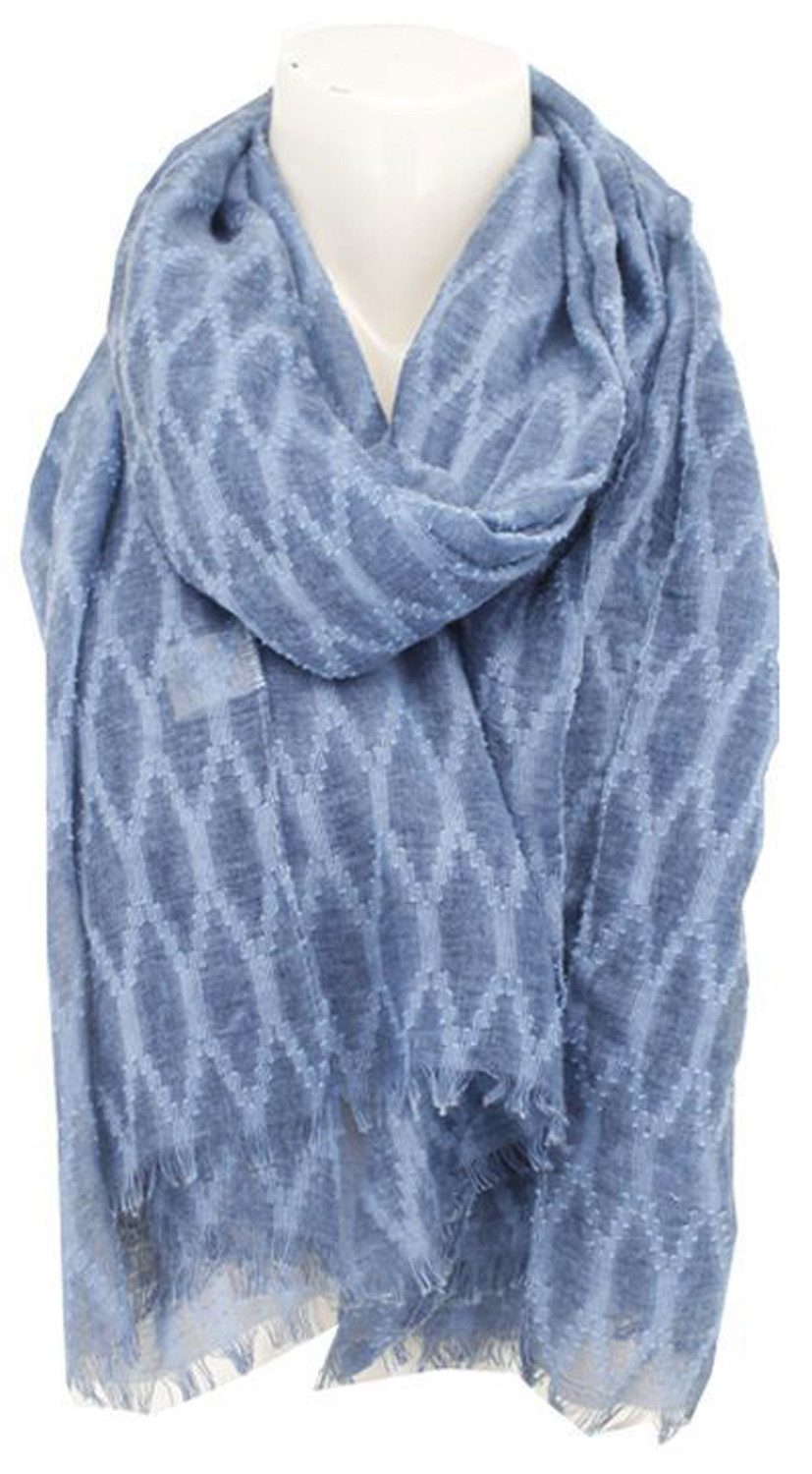 chic4home Schal Dreamy Flair, (1-St. 1-teilig), sommerlicher Damen Schal mit Rautenmuster