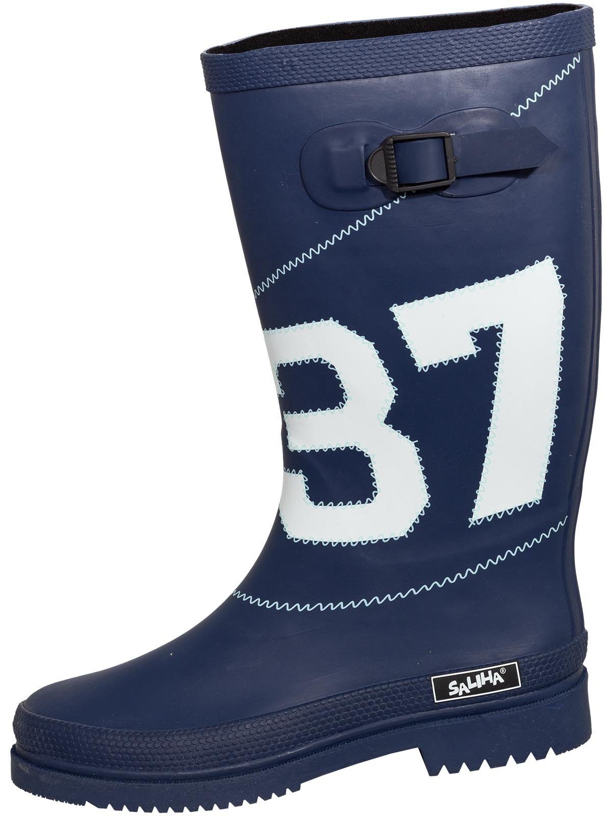 Bockstiegel Regenstiefel Simone dk.blau/weiß Gummistiefel günstig online kaufen