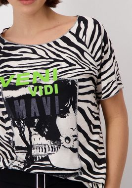 Monari Rundhalsshirt mit Frontprint