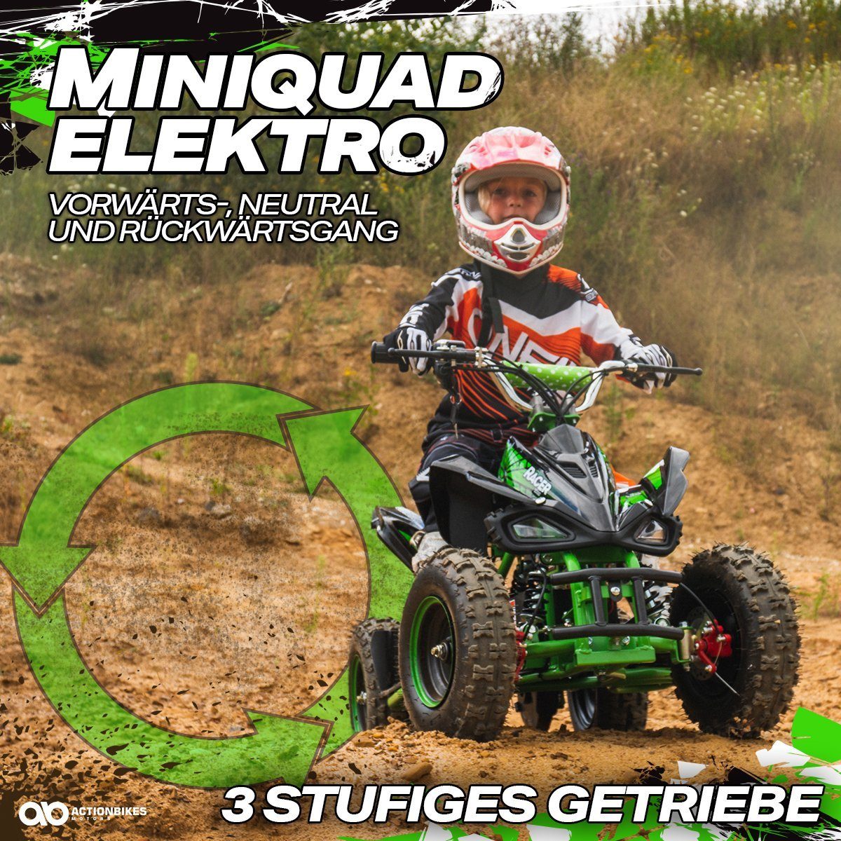 Elektro Quad R1 ATV Fahrzeug elektrisch 6V in Rot für Kinder ab 2,5 Jahren 