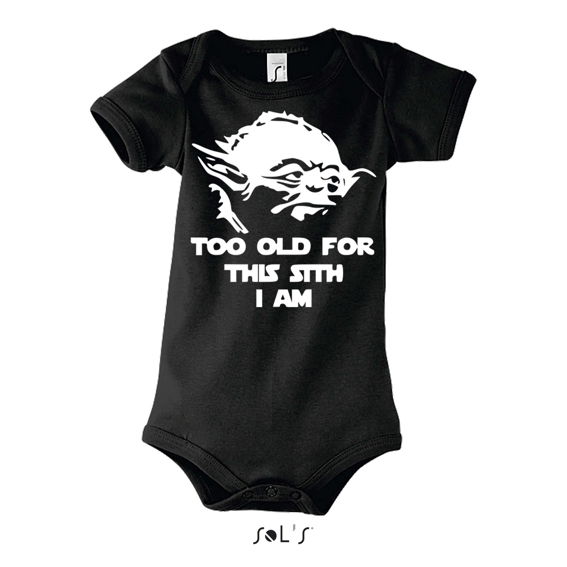 Strampler oldSith K Body Baby Body Meisterspruch Print SciFi motiv Kids
