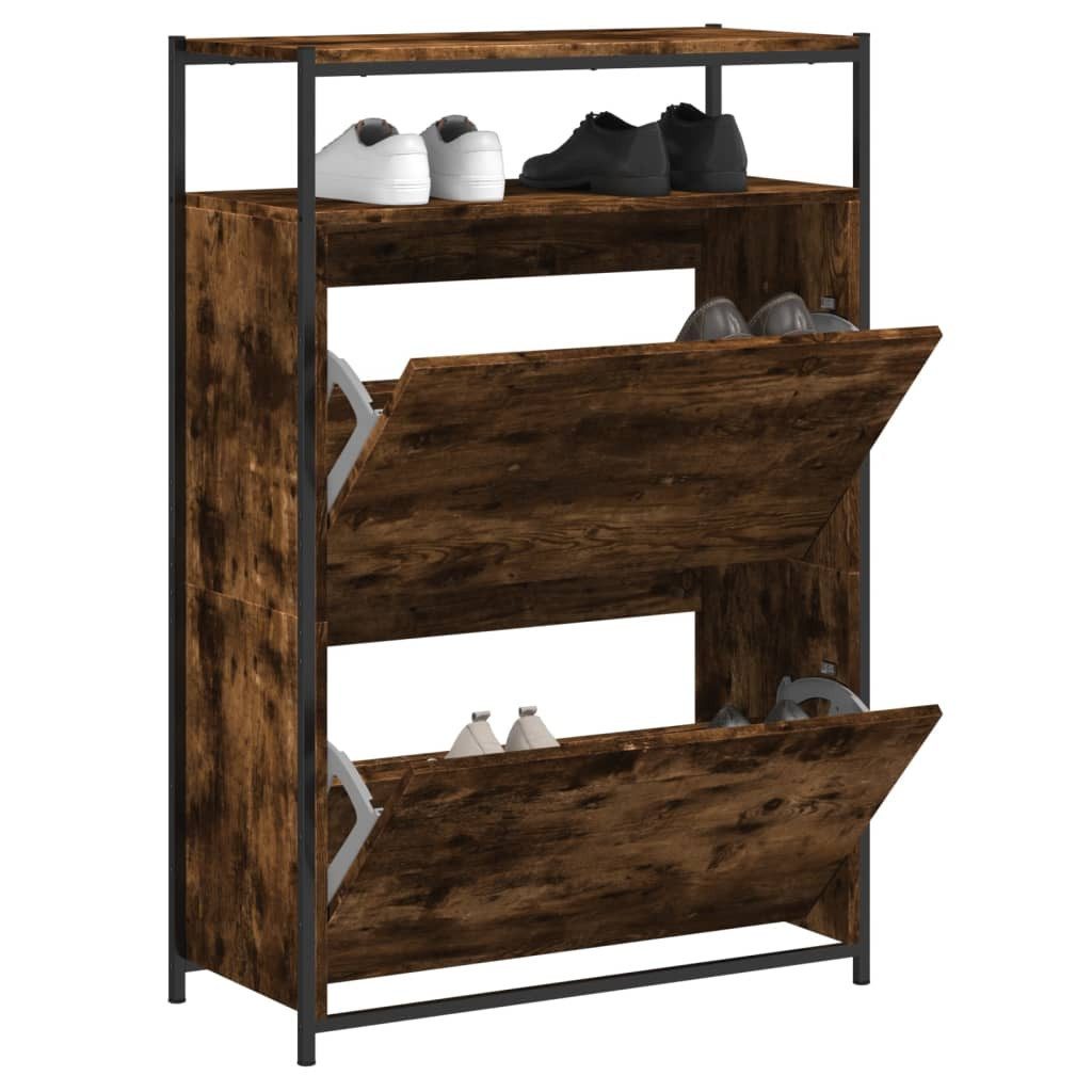 Schuhschrank Schuhschrank Räuchereiche 75x34x112 cm Spanplatte