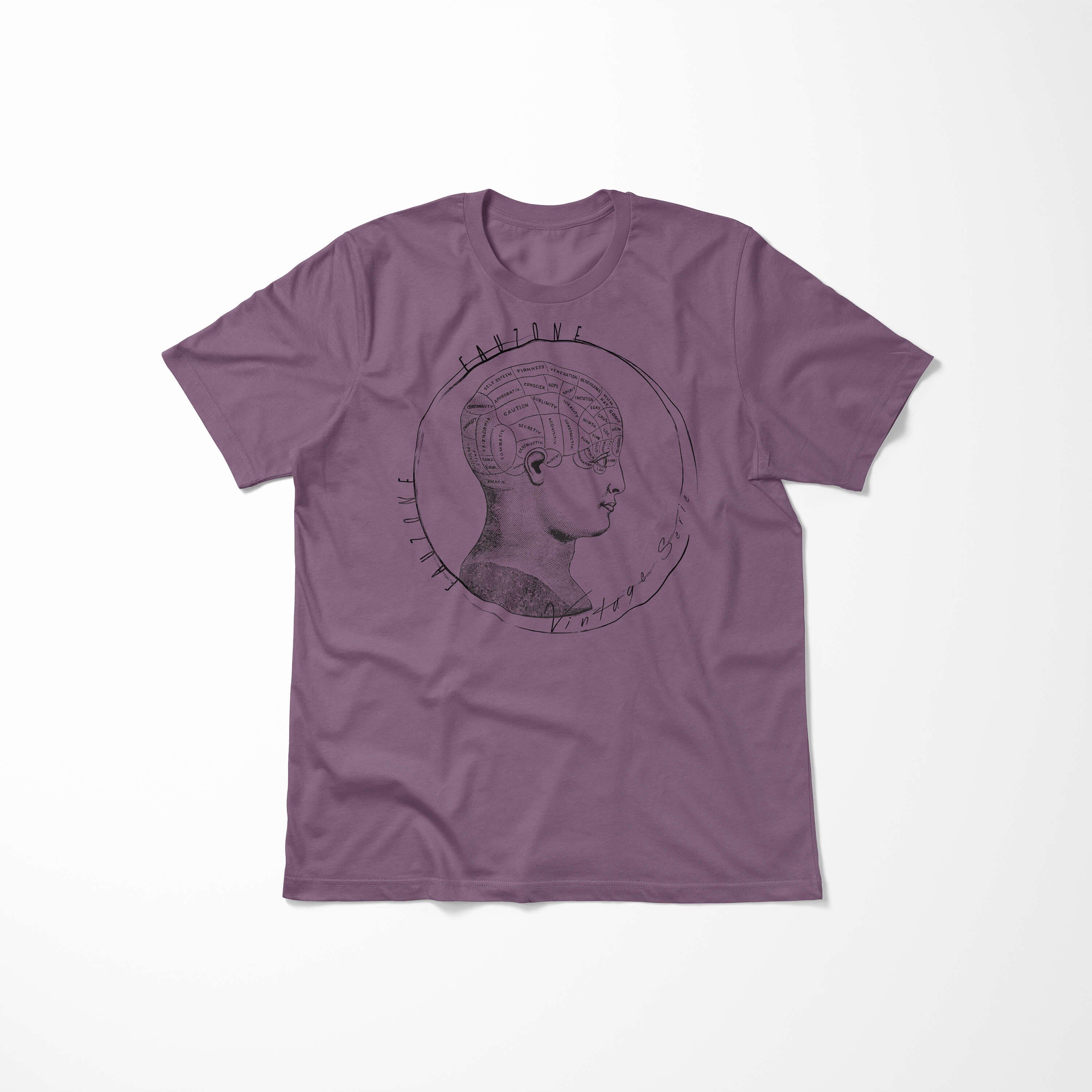 Herren Sinus Vintage Shiraz T-Shirt Medizin Art Kopf T-Shirt