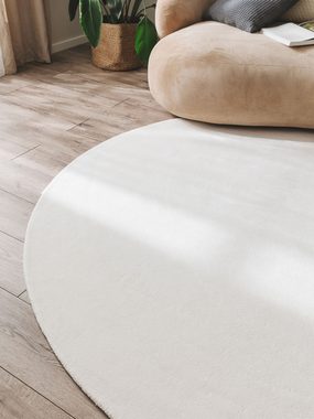 Teppich Nela, benuta, rund, Höhe: 6 mm, Kunstfaser, Berber, Ethno-Style, Wohnzimmer
