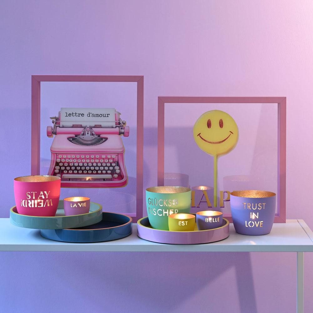 Giftcompany Kerzenhalter Windlicht Madras Set Oh Lala Smile (4er-Set) günstig online kaufen
