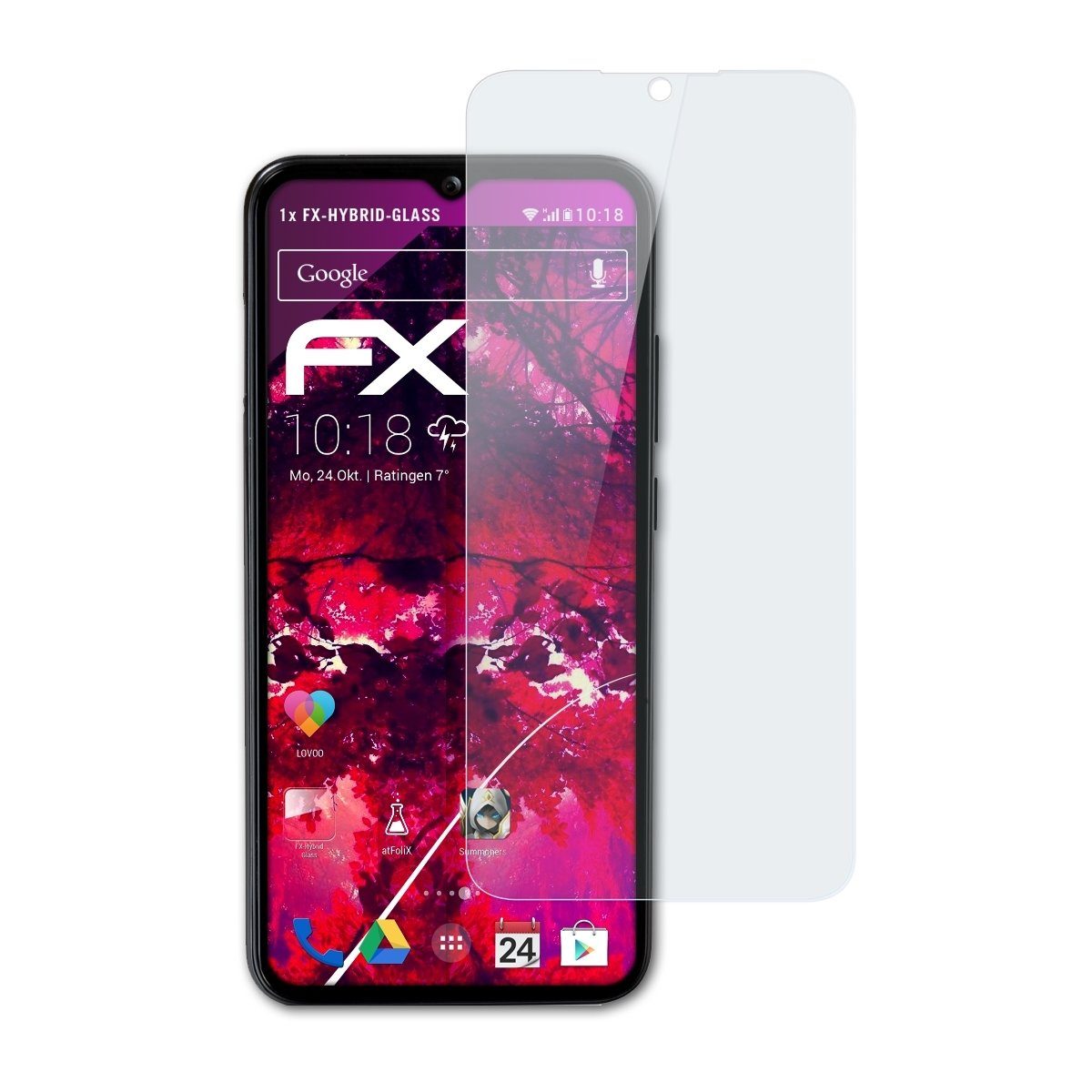 atFoliX Schutzfolie Panzerglasfolie für Volla Phone, Ultradünn und superhart