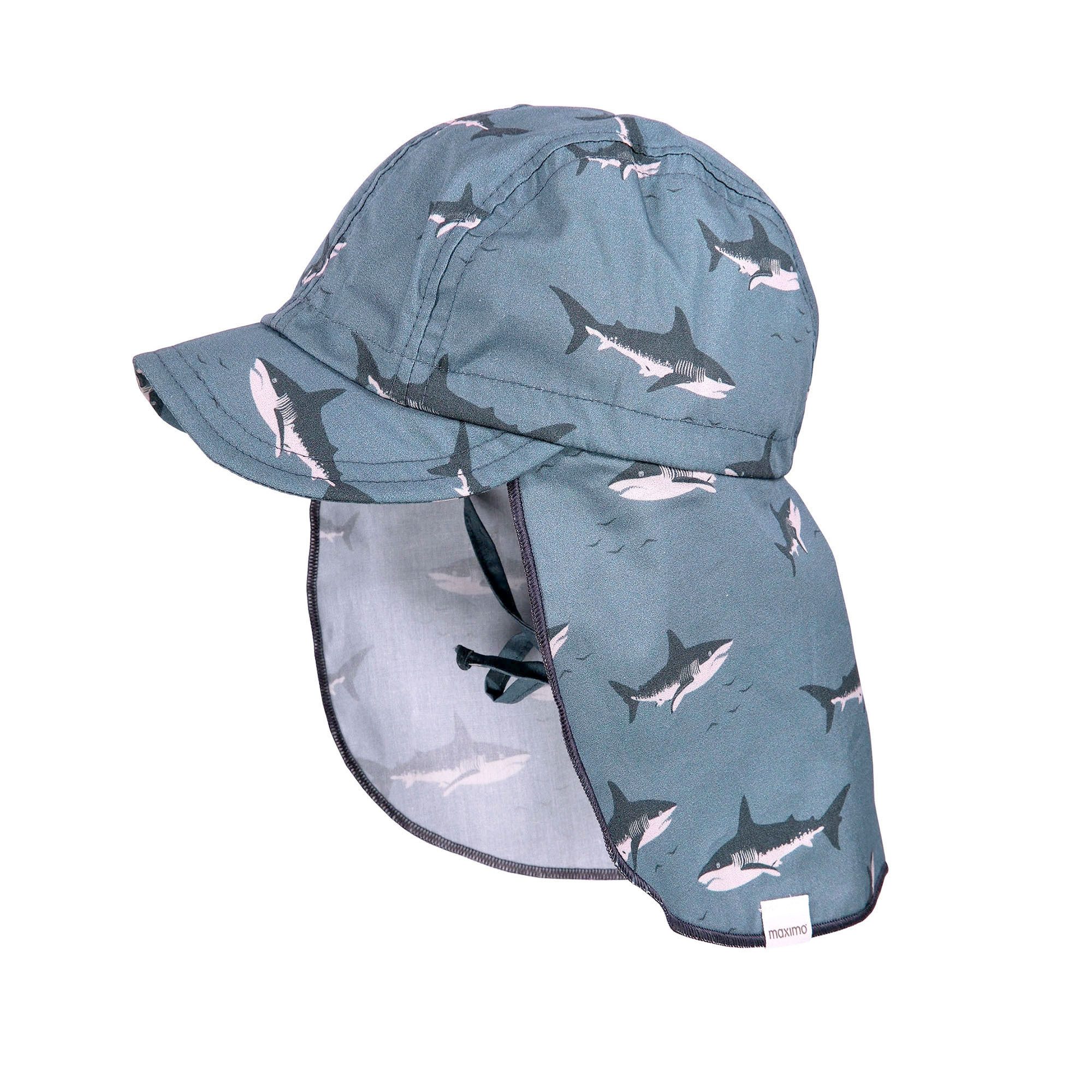 MAXIMO Schirmmütze MINI BOY-Schildmütze, Tiere Druck, Nackenschutz, Bindeband (1-St)
