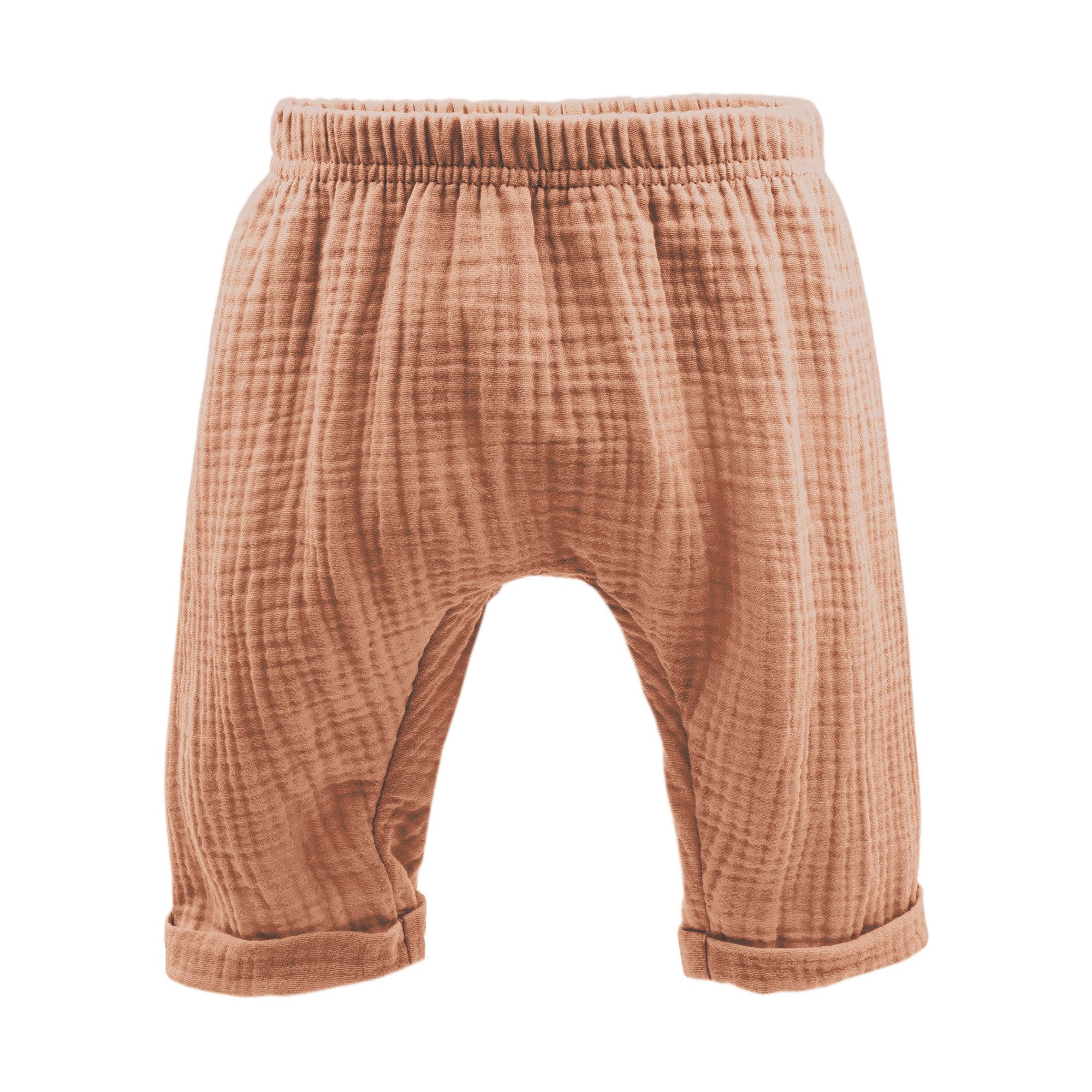 Stoffhose GOTS BABY-Krempelhose Musselinstoff