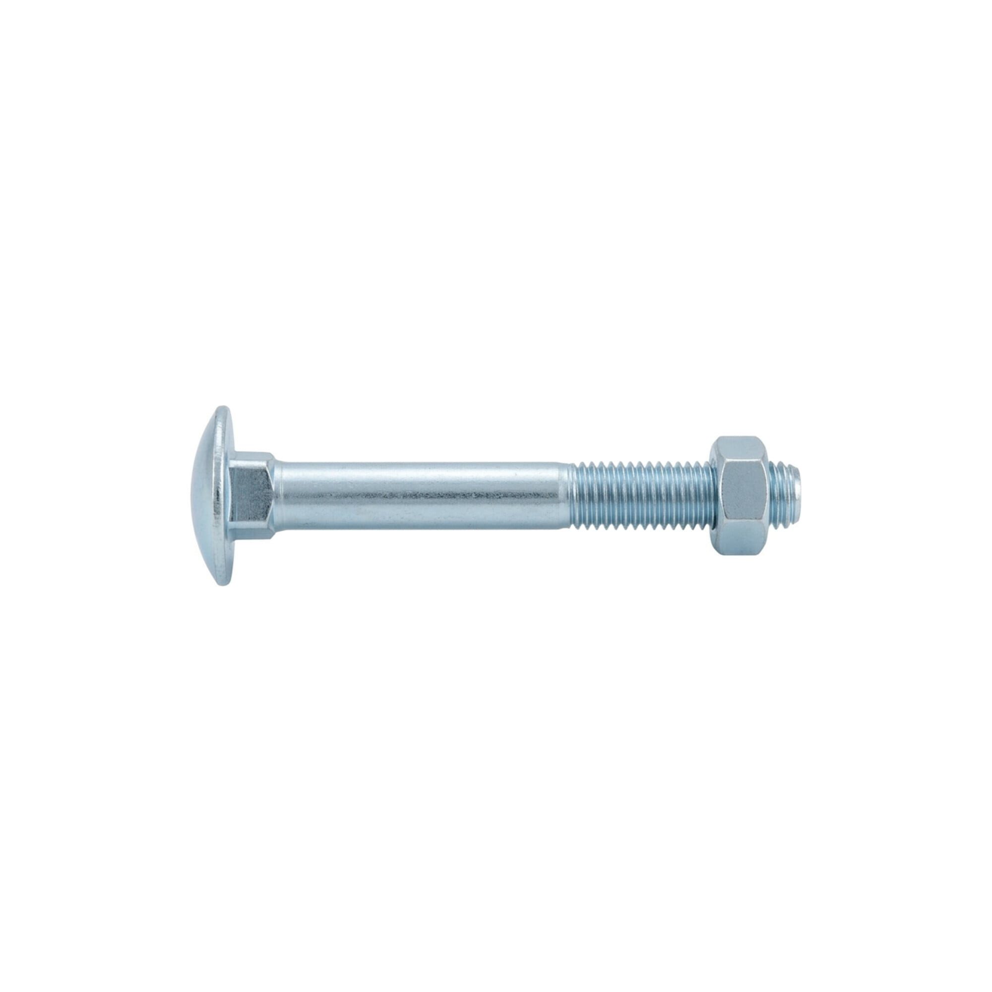 Contorion Schlossschraube DIN 603 Flachrundschraube M8x70 Stahl 4.6 blank m. Vierkantansatz u. M
