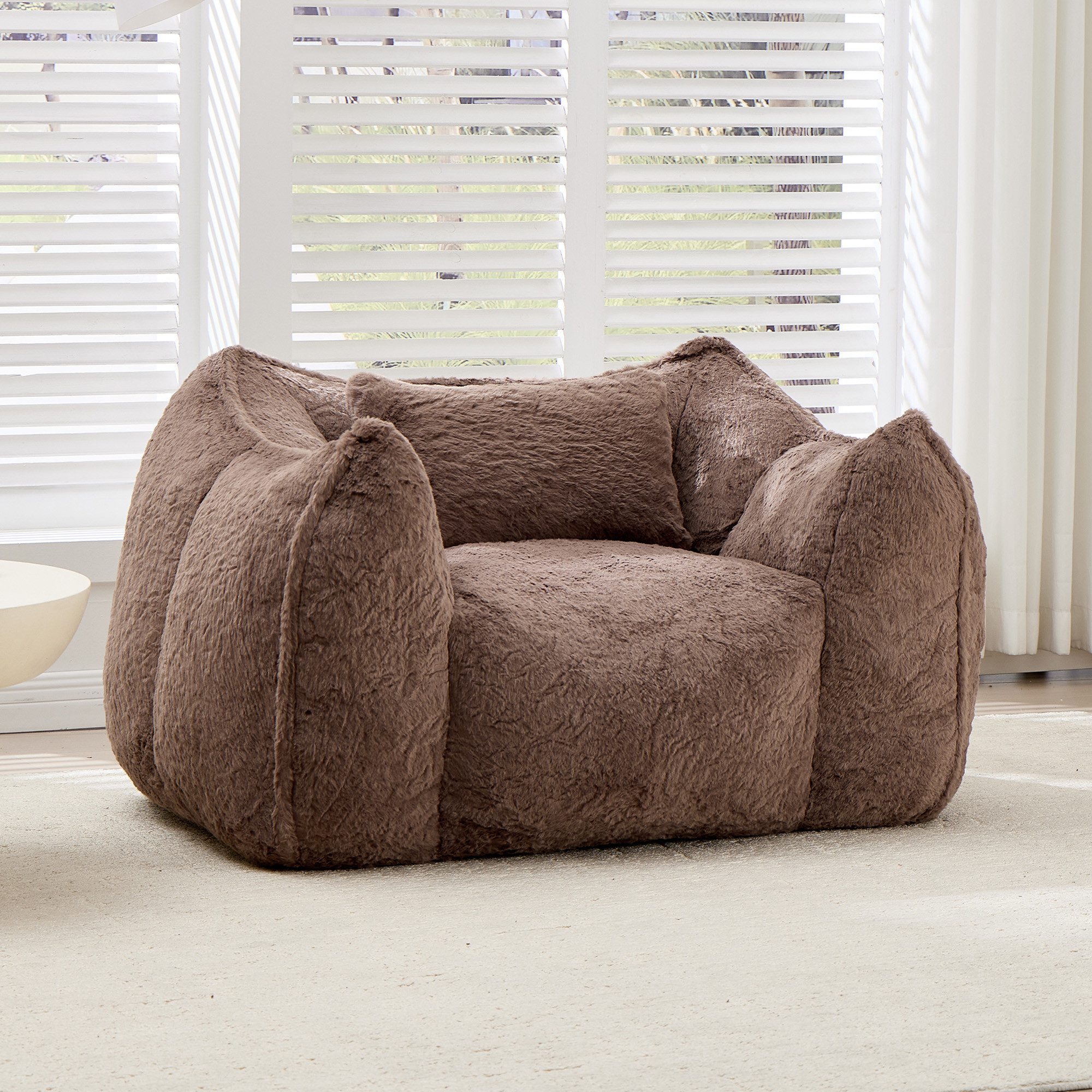 CANMOV Relaxsessel Sessel mit Hocker, Einzelsessel für Wohnzimmer (Relaxsessel mit Hocker), Kleiner Sessel mit einem kissen und ergonomischen Armlehnen