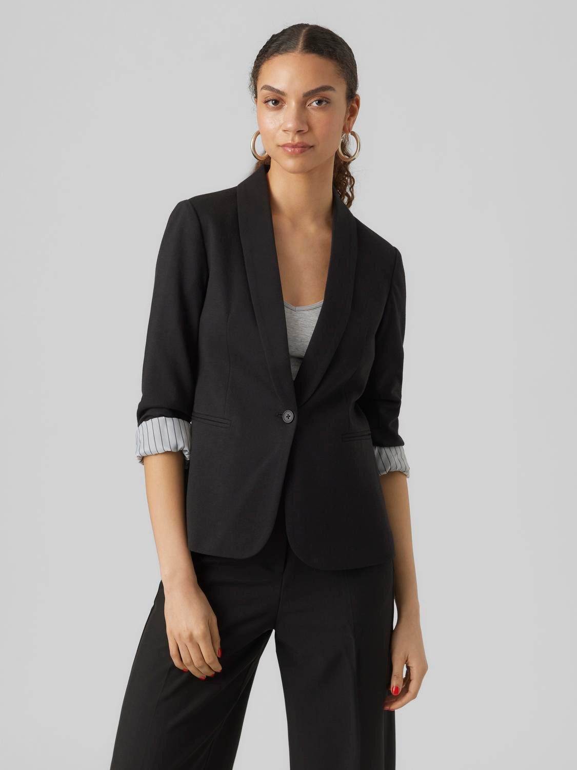 Vero Moda Kurzblazer VMHARUKIMO LS CLASSIC JERSEY BLAZER NOOS