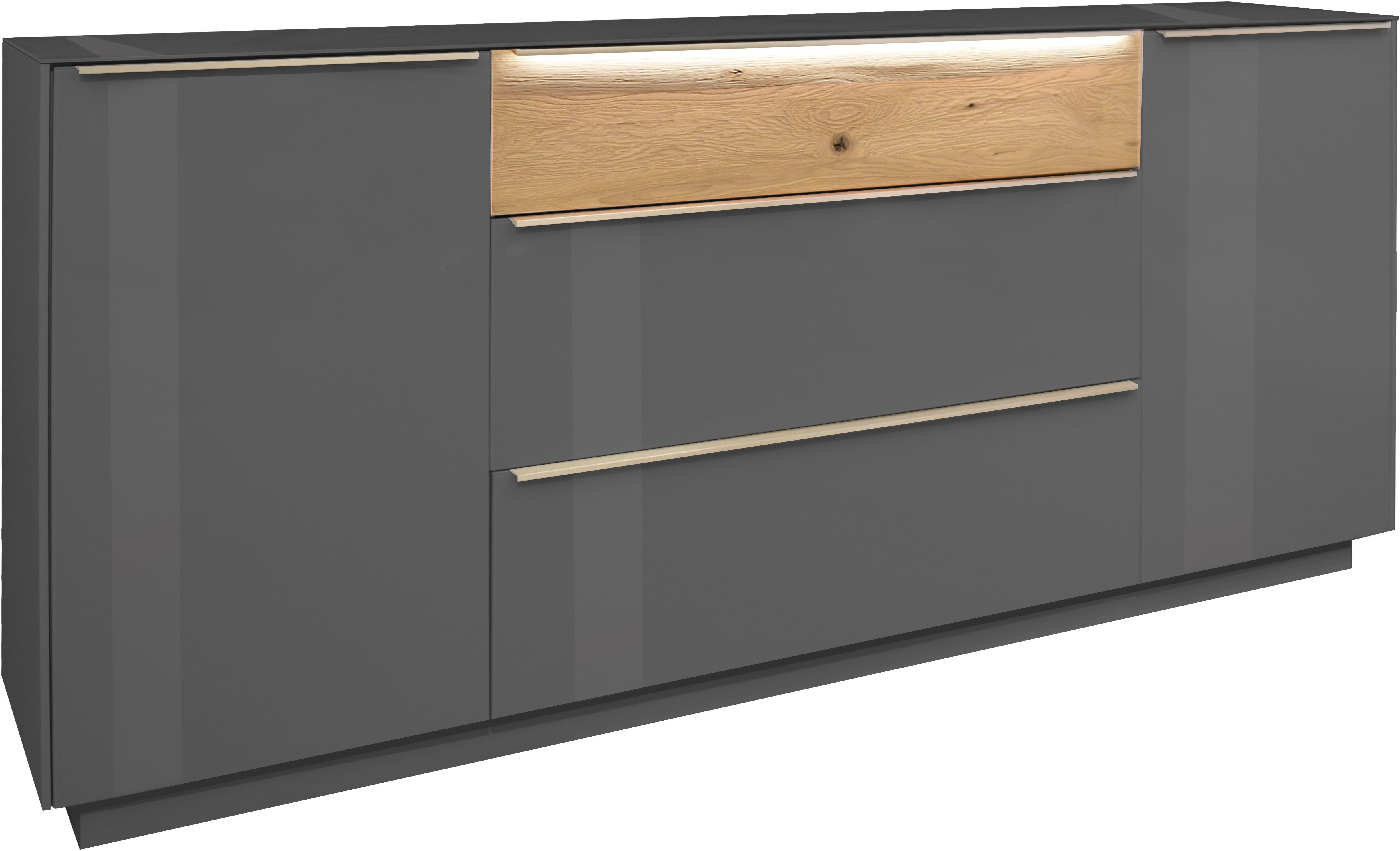 Mäusbacher Sideboard Nova, Sideboard, BHT 214/92/42 cm, inkl. Griffbeleuchtung, Türdämpfung