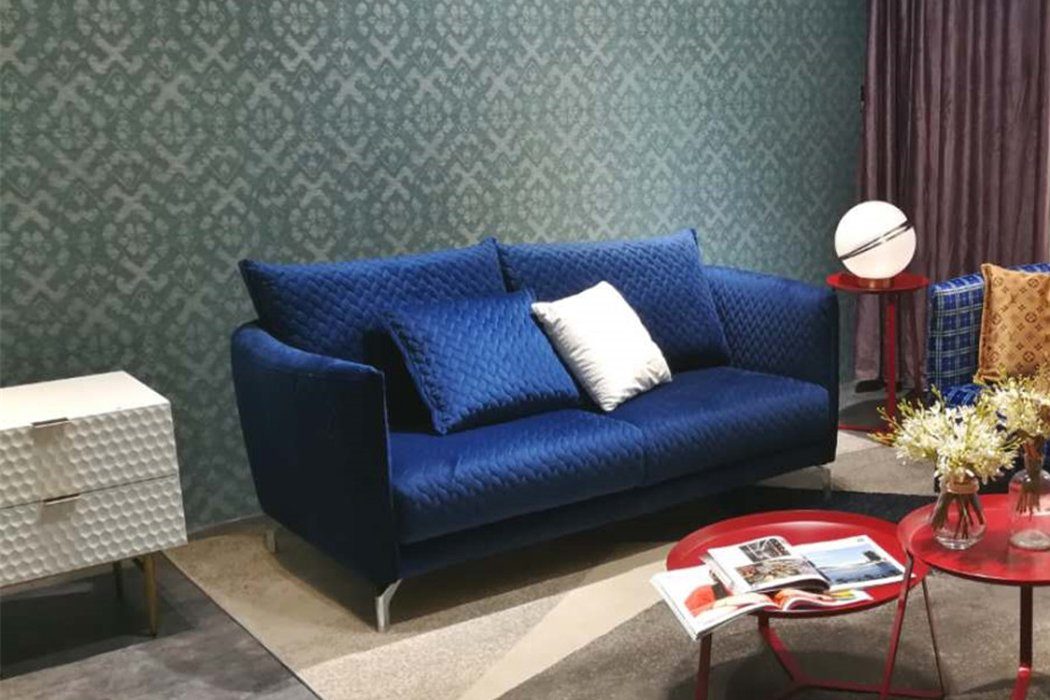JVmoebel Sofa Design Polster Luxus Sitz Sofa Couch Textil Sofa 2 Sitzer, Made in Europe