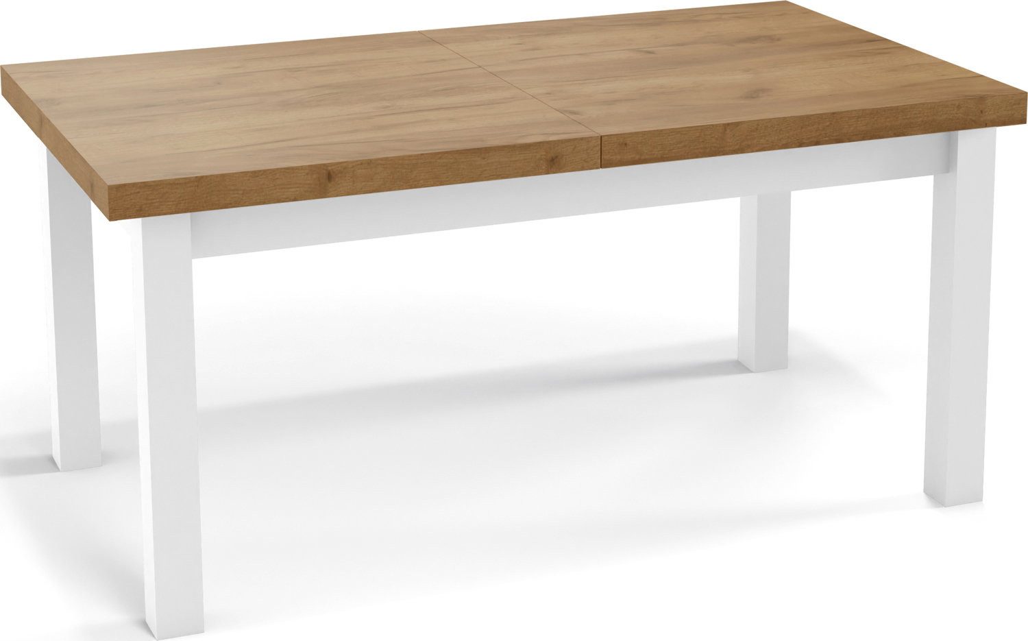 WFL GROUP Esstisch Avena ausziehbar rechteckig modern mit weißen Holzbeinen (MADE IN EU, 5 Gr. – 120/140/160/170/200 cm ausziehbar auf 160/180/210/250/300 cm),  – Bild 2 von 5