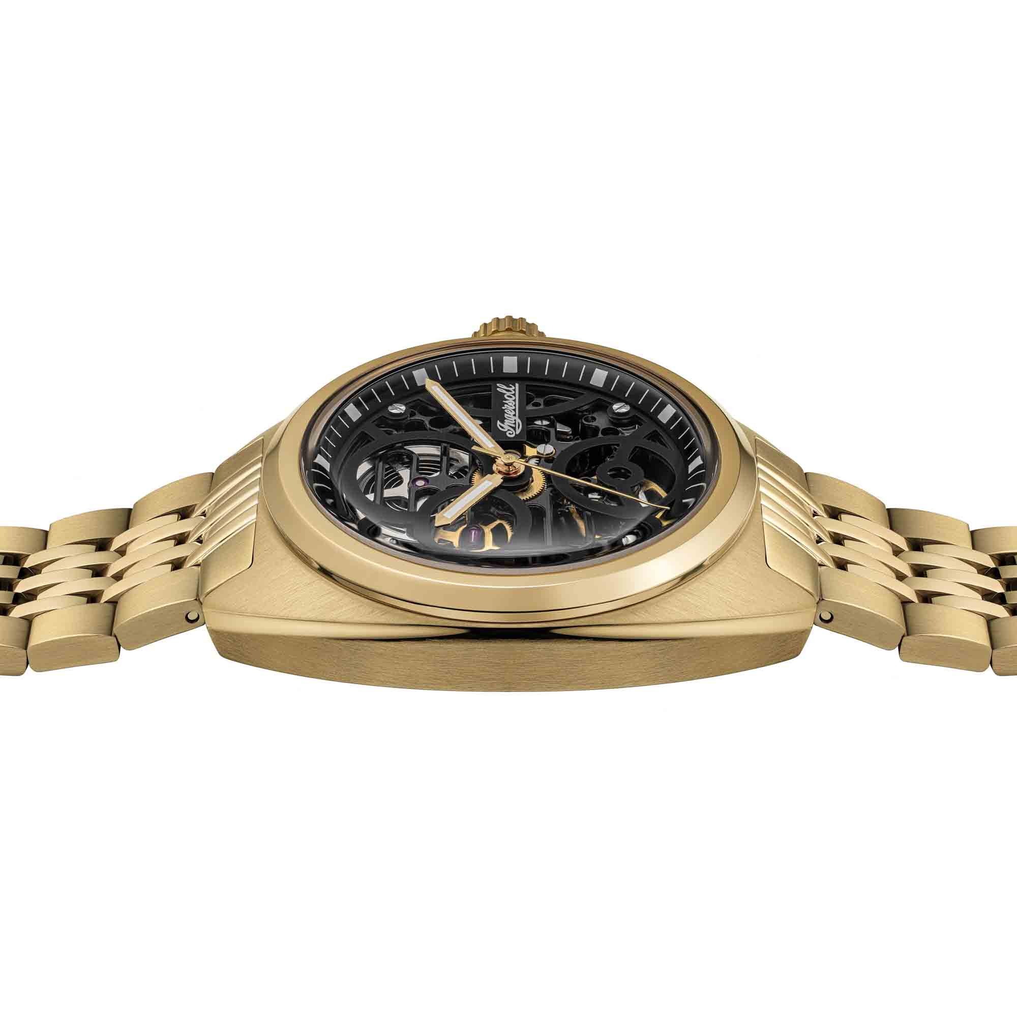 Ingersoll Automatikuhr The Wrangler I16902, Armbanduhr, Herrenuhr, Mechanische Uhr, Edelstahlarmband, analog