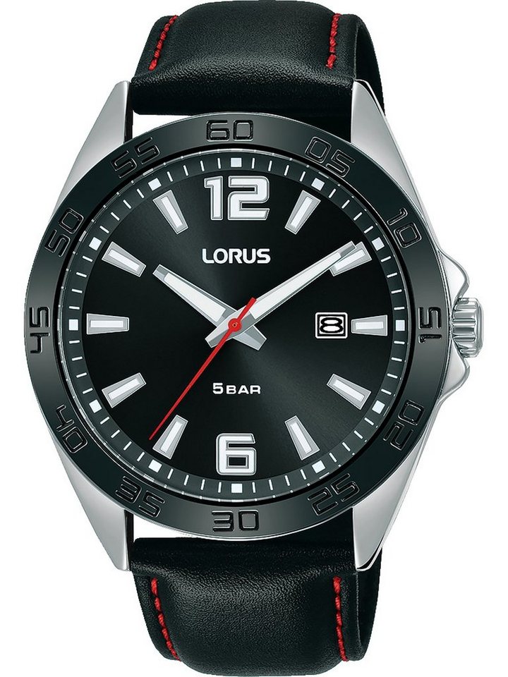 LORUS Quarzuhr Lorus Herren-Uhren Analog Quarz, Gehäusehöhe: 10 mm,  Gehäusedurchmesser: 42 mm, Bandlänge: 25 cm