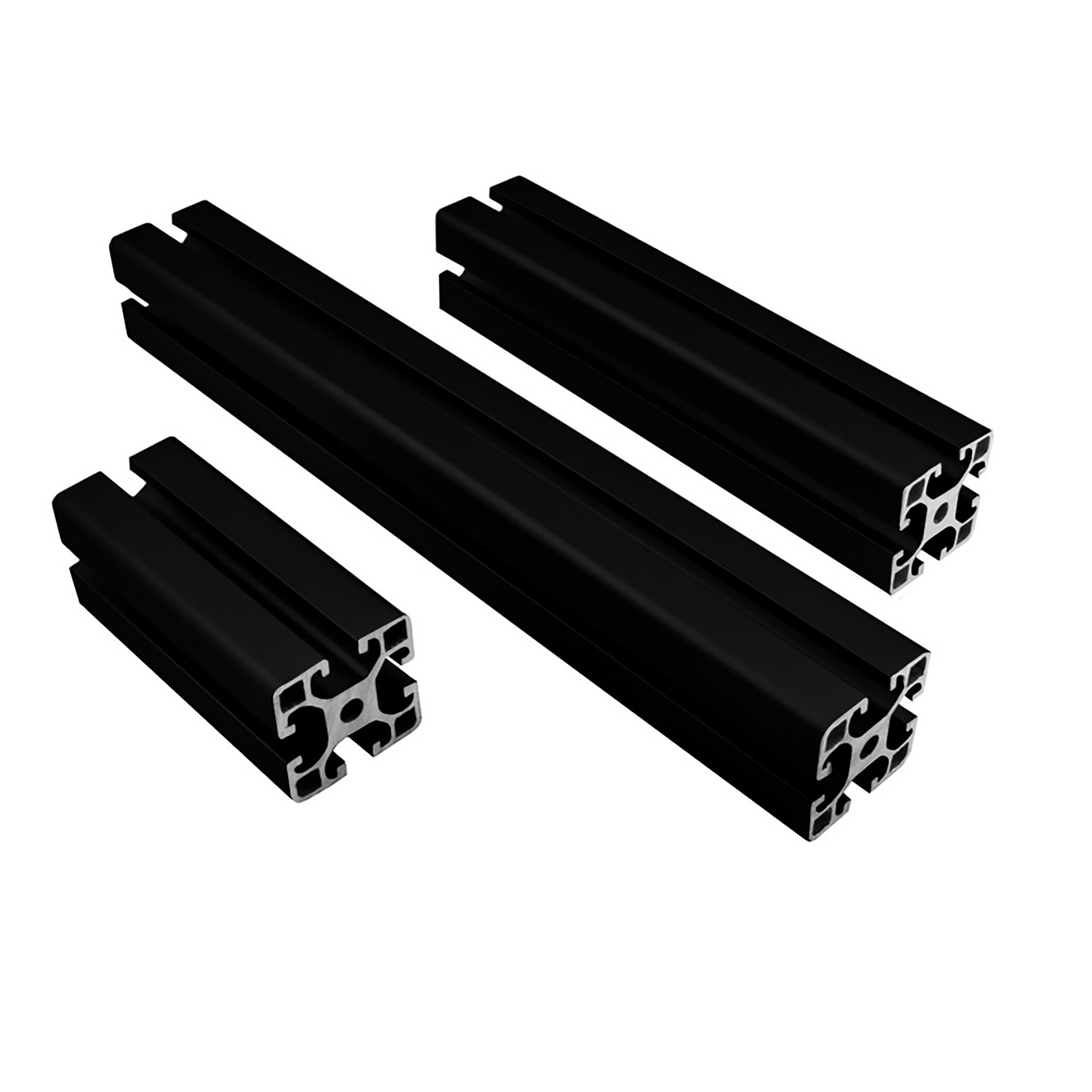 tktrading24 Profil 40x40mm Nut 8 Aluminium Systemprofil Typ I 100-2000mm schwarz