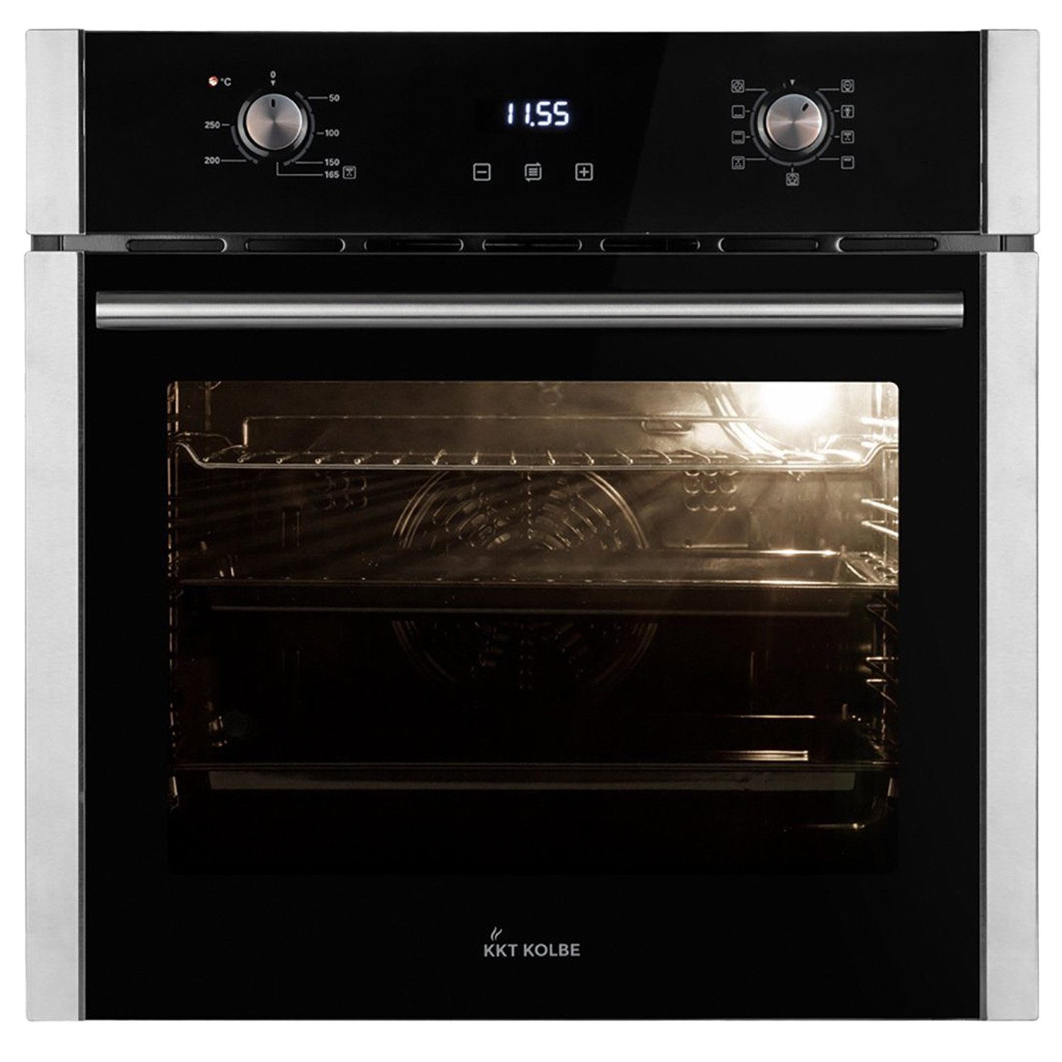 KKT KOLBE Einbaubackofen Backofen Elektroherd EB8005ED, DampfClean, 60cm / Einbauherd / Heißluft / Grill-/Brat-System / Kochmulde