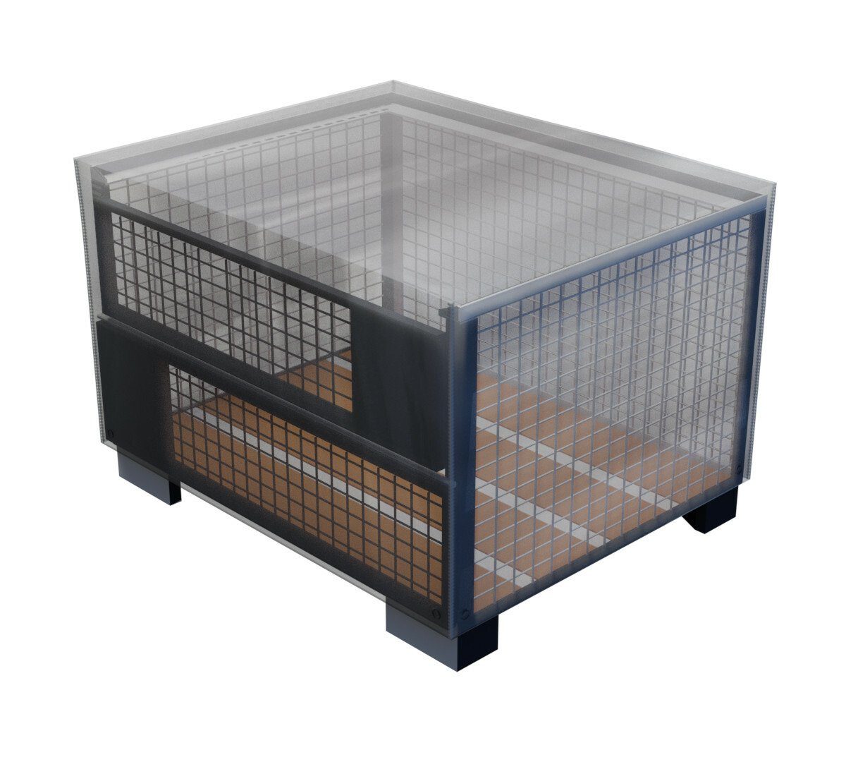 Grasekamp Gartenmöbel-Schutzhülle Abdeckung Gitterbox 125x85x95cm günstig online kaufen
