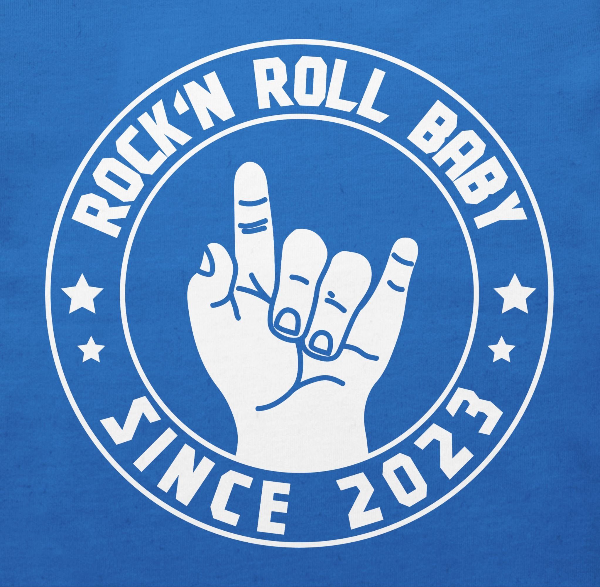 Shirtracer T-Shirt 3 Rock'n Sprüche since 2023 Baby Roll Royalblau Baby