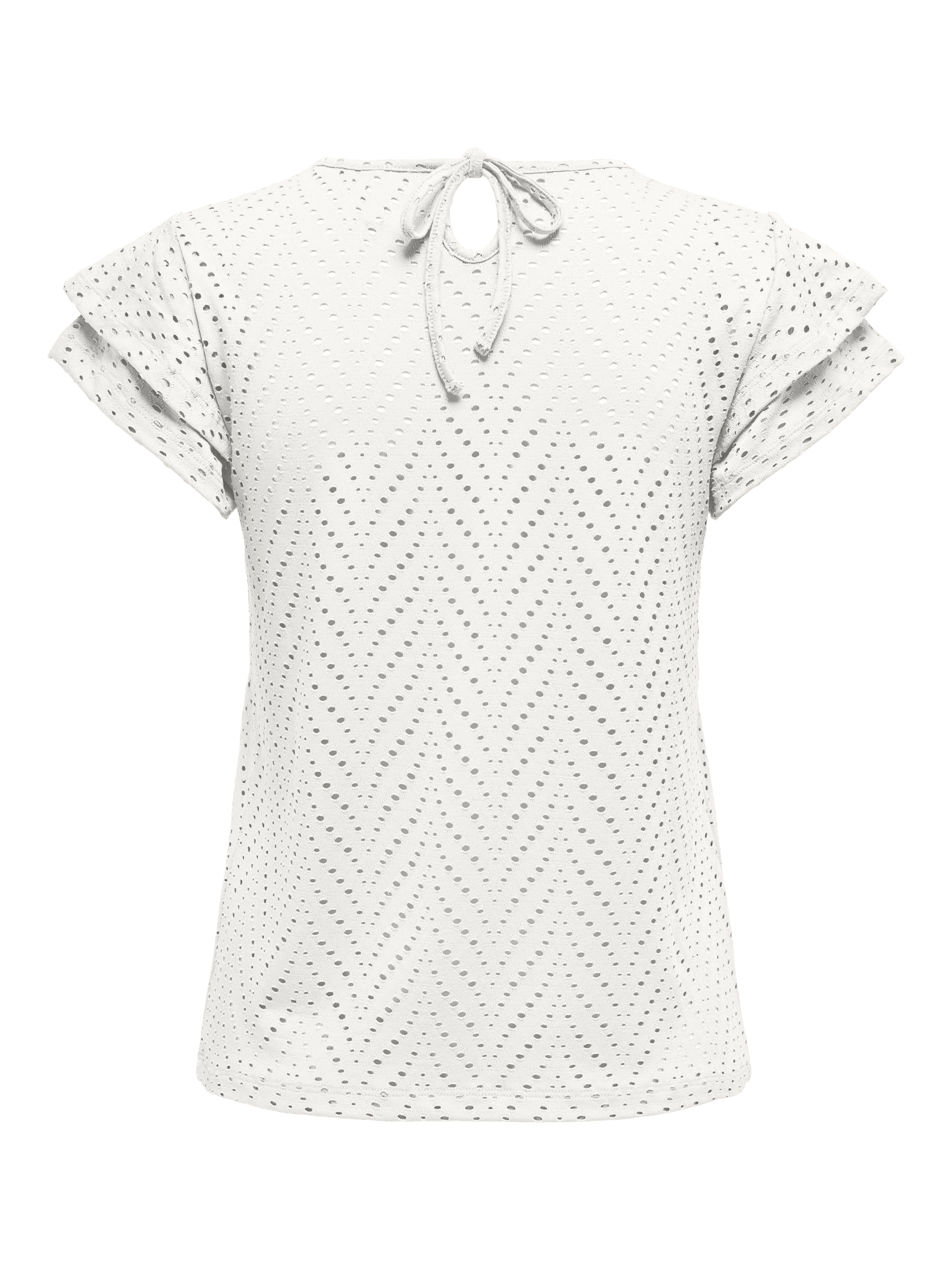 ONLY Kurzarmshirt ONLSMILLA S/S O-NECK FRILL günstig online kaufen