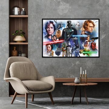 Close Up Poster Star Wars Poster Episode 1 bis 6 Charaktere 91,5 x 61 cm