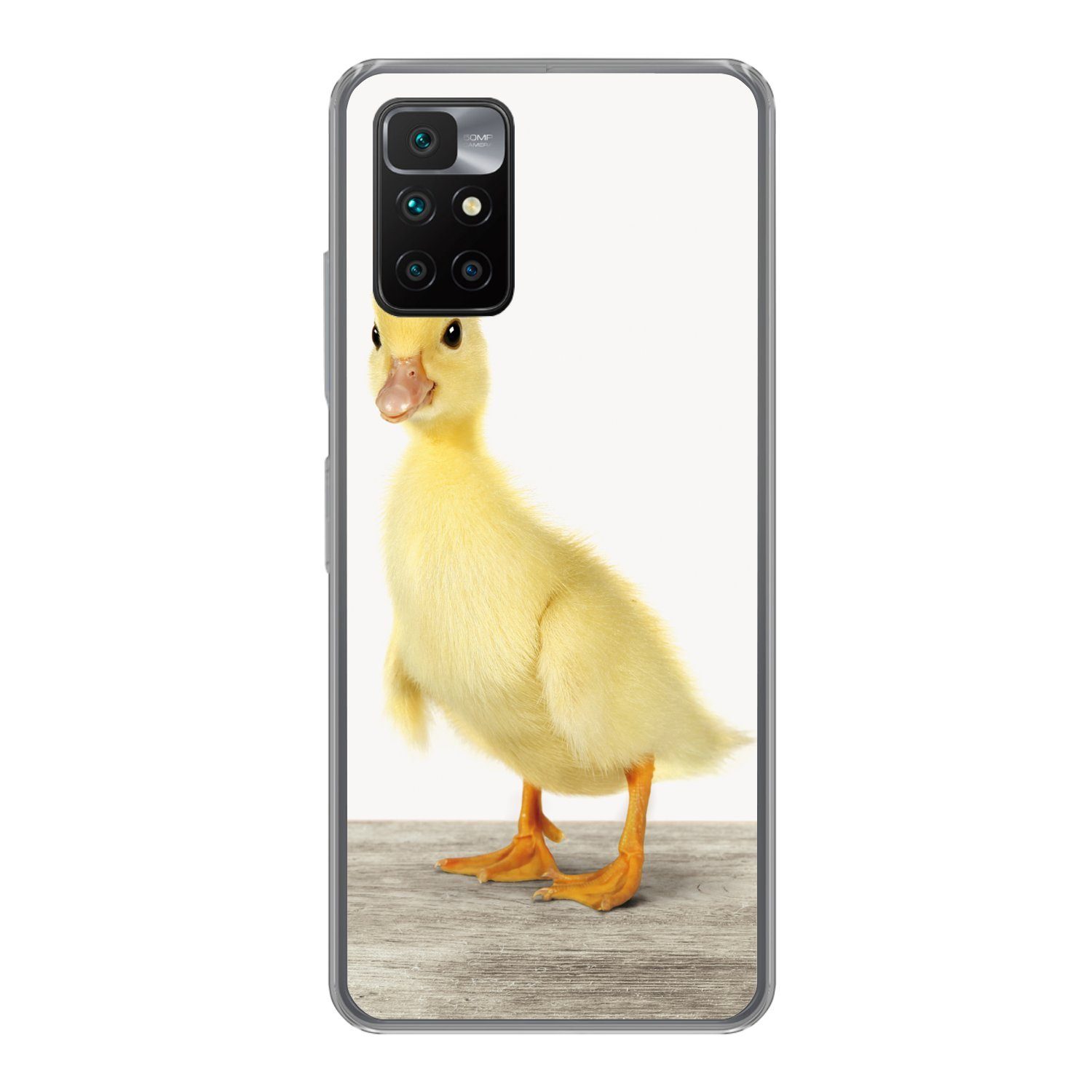 MuchoWow Handyhülle für Xiaomi Redmi 10 Ente - Küken - Tiere - Süß - Mädchen - Jungen - Ki, Phone Case, Silikon, Schutzhülle Dünn