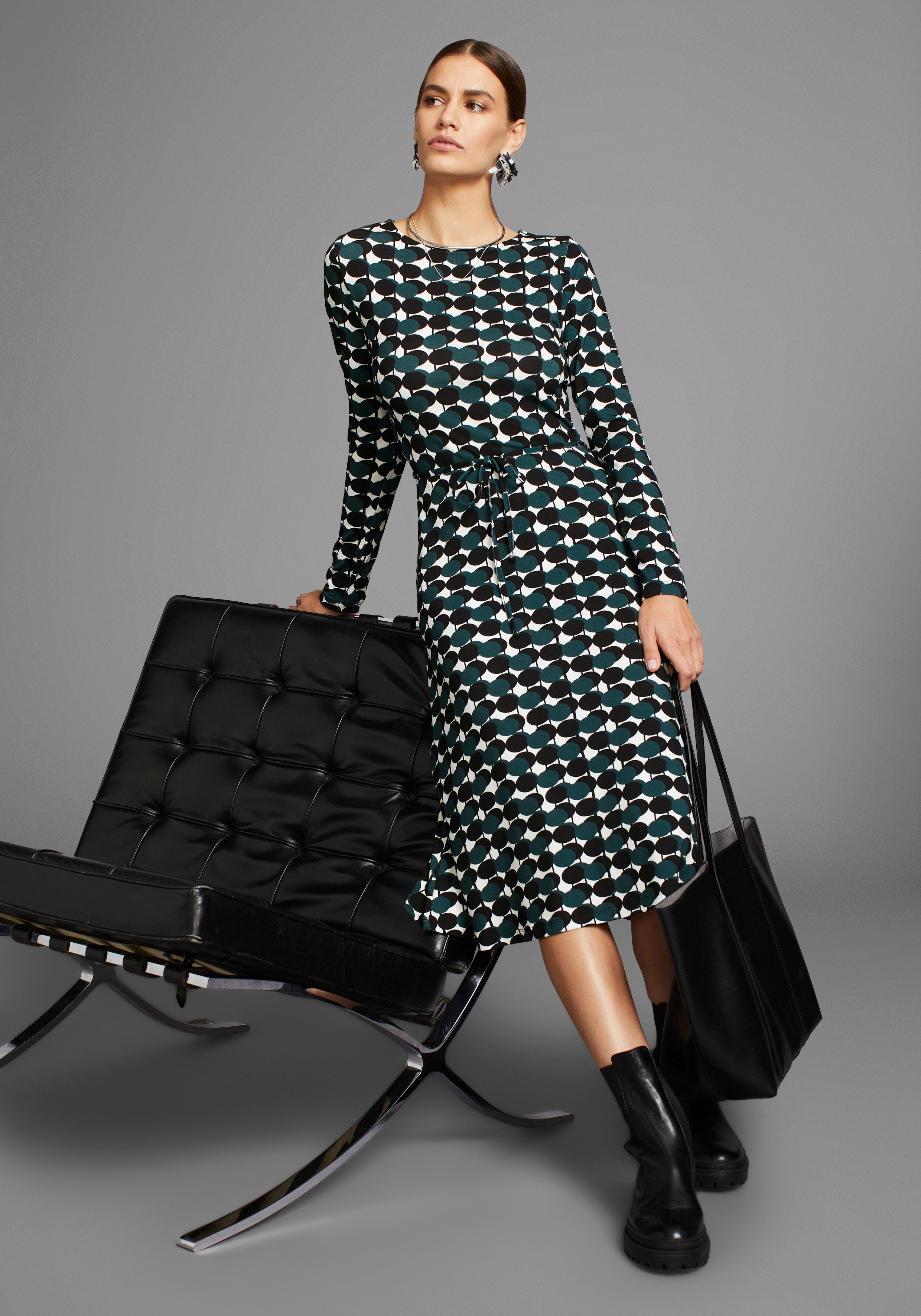 HECHTER PARIS Jerseykleid mit modernem Print günstig online kaufen