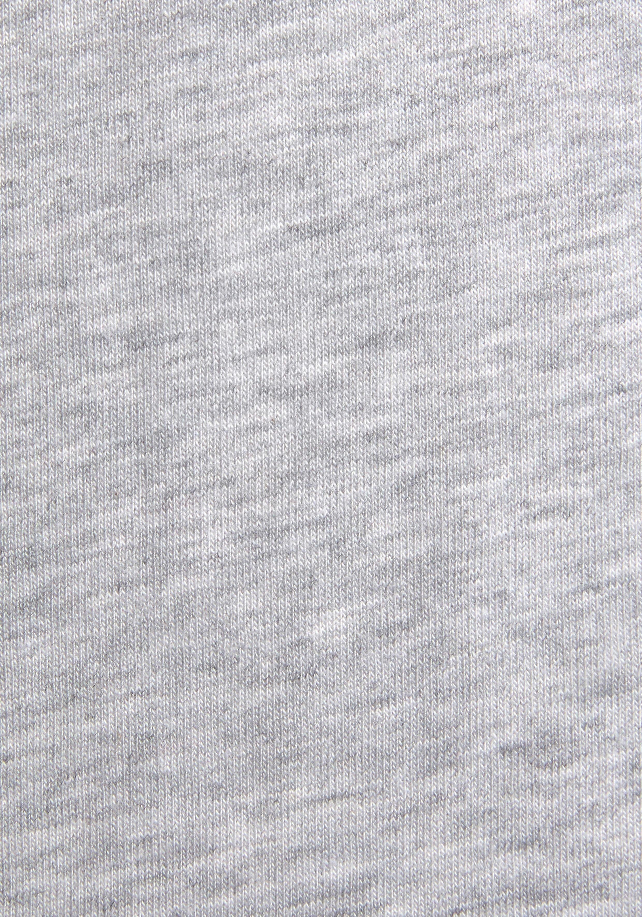 Buffalo Sleepshirt grau-meliert-bedruckt mit Statement Print