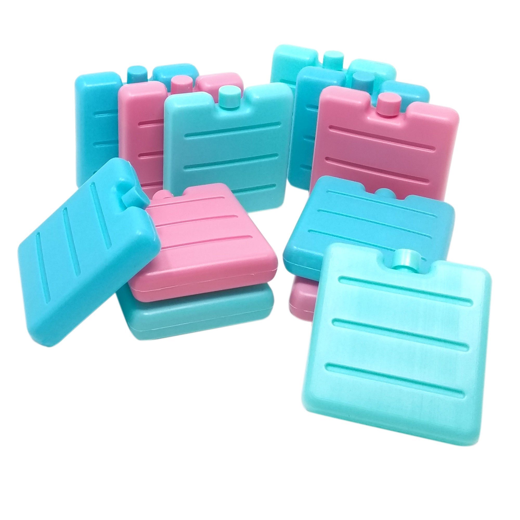 Kühlakku 12er Set Mini Kühlakkus kleine flache Kühl-Elemente Kühltasche Camping