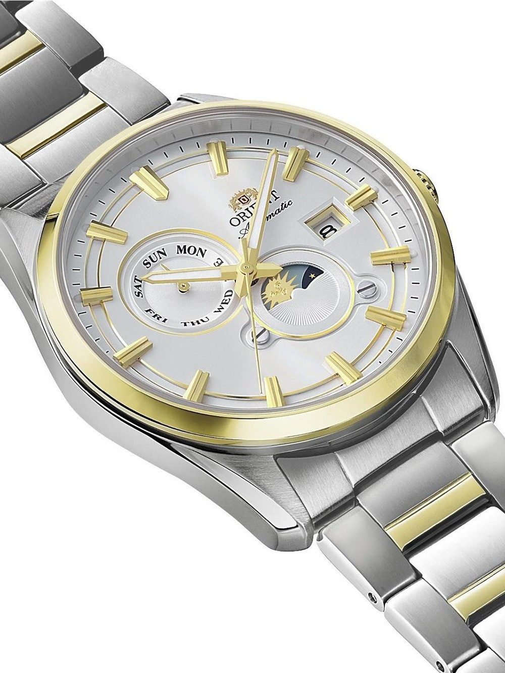 Orient Automatikuhr Orient RA-AK0312S30B Herren Stretto Sun & Moon Automatik 42mm 5ATM Orient RA-AK0312S30B Herren Stretto Sun & Moon Automatik 42mm 5ATM