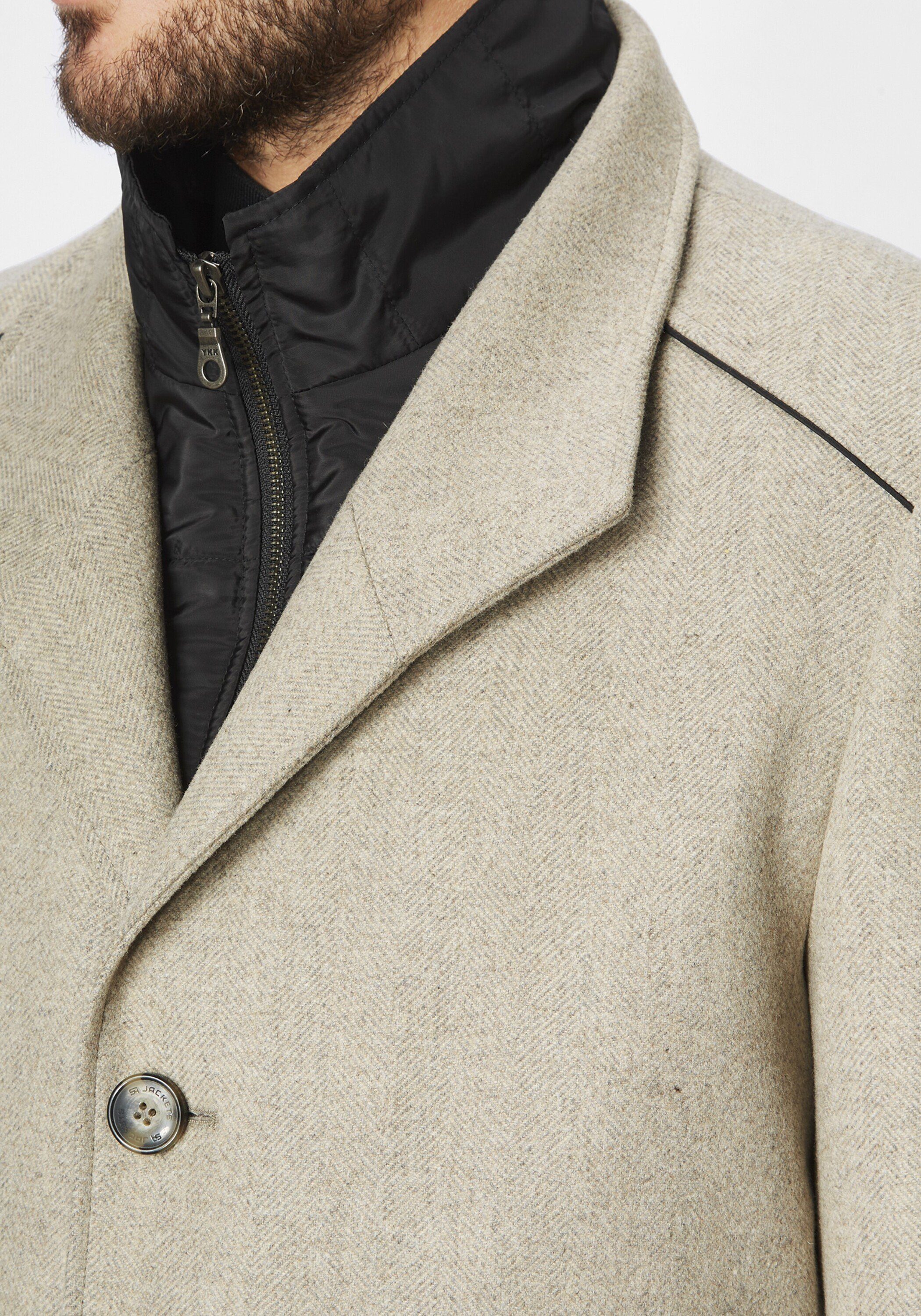 moderner Mantel Jackets S4 Newton L stone Wollmantel