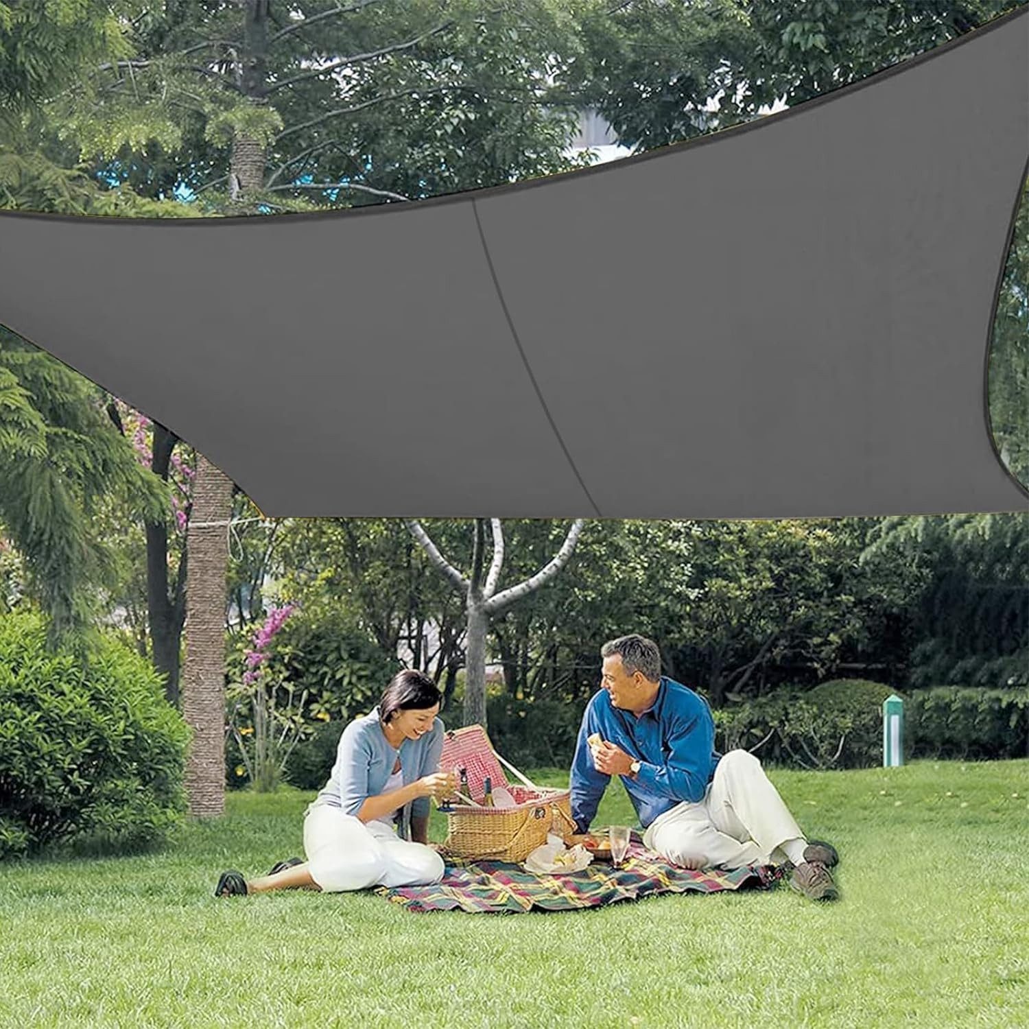 Sonnensegel XXL Sonnensegel Wasserdicht 4x4m mit UV Schutz Sonnenschutz